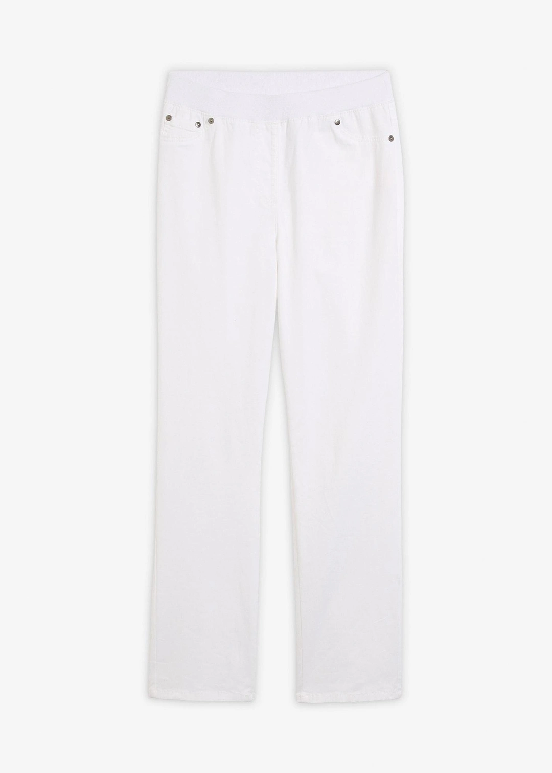 Pantalon à enfiler avec taille confortable, Straight