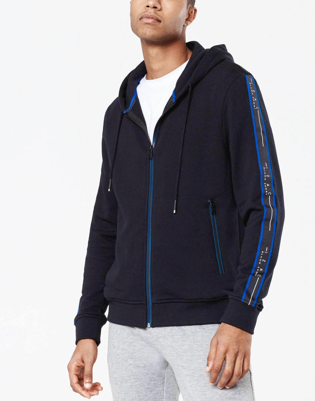 IZAC - Sweat pull zippé capuche