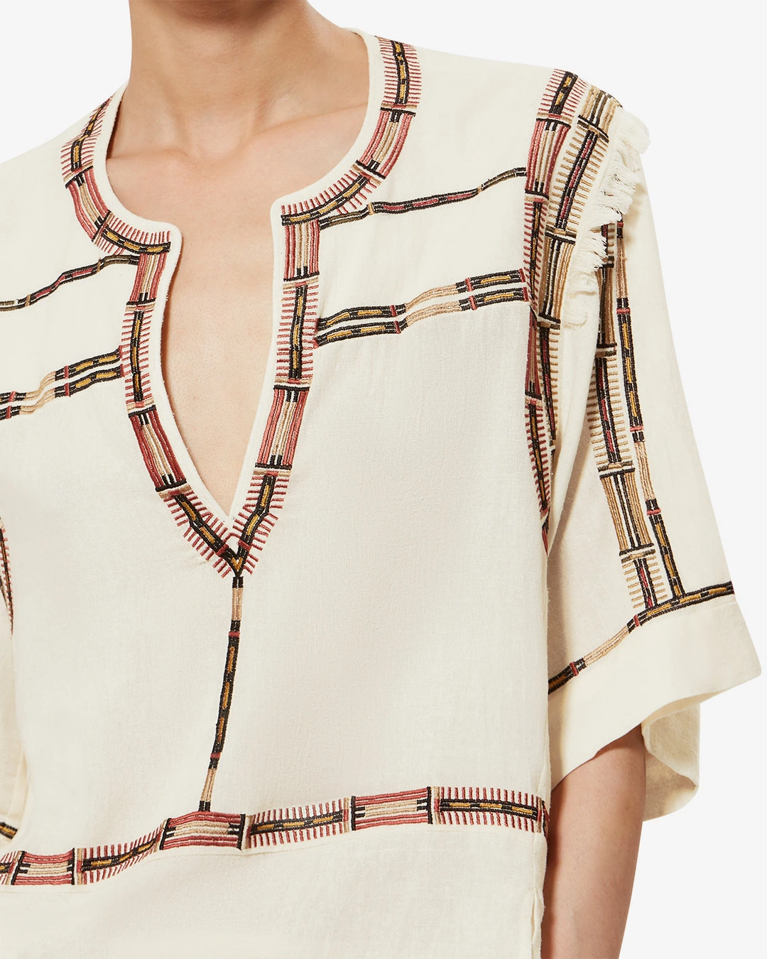 Blouse Fiosa - Femme - Écru - Taille40 - Isabel Marant - Collection Été Femme - Nouvelle Collection Capsule La Riviera - 2