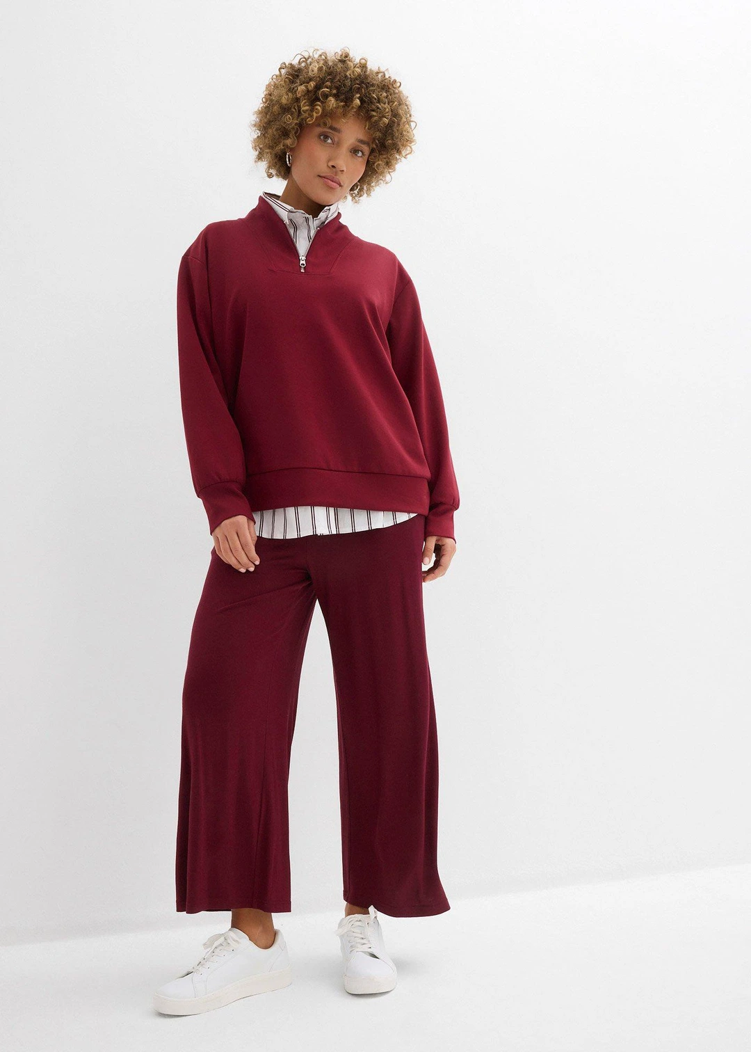 Pantalon fluide en jersey viscose, longueur 7/8 - 2