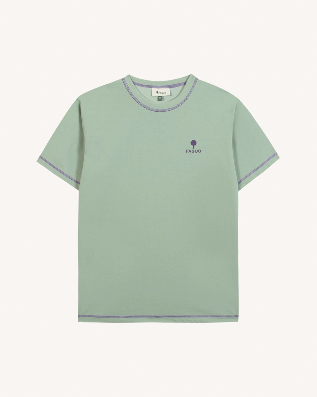 T-shirt imprimé faguo vert clair - LUGNY