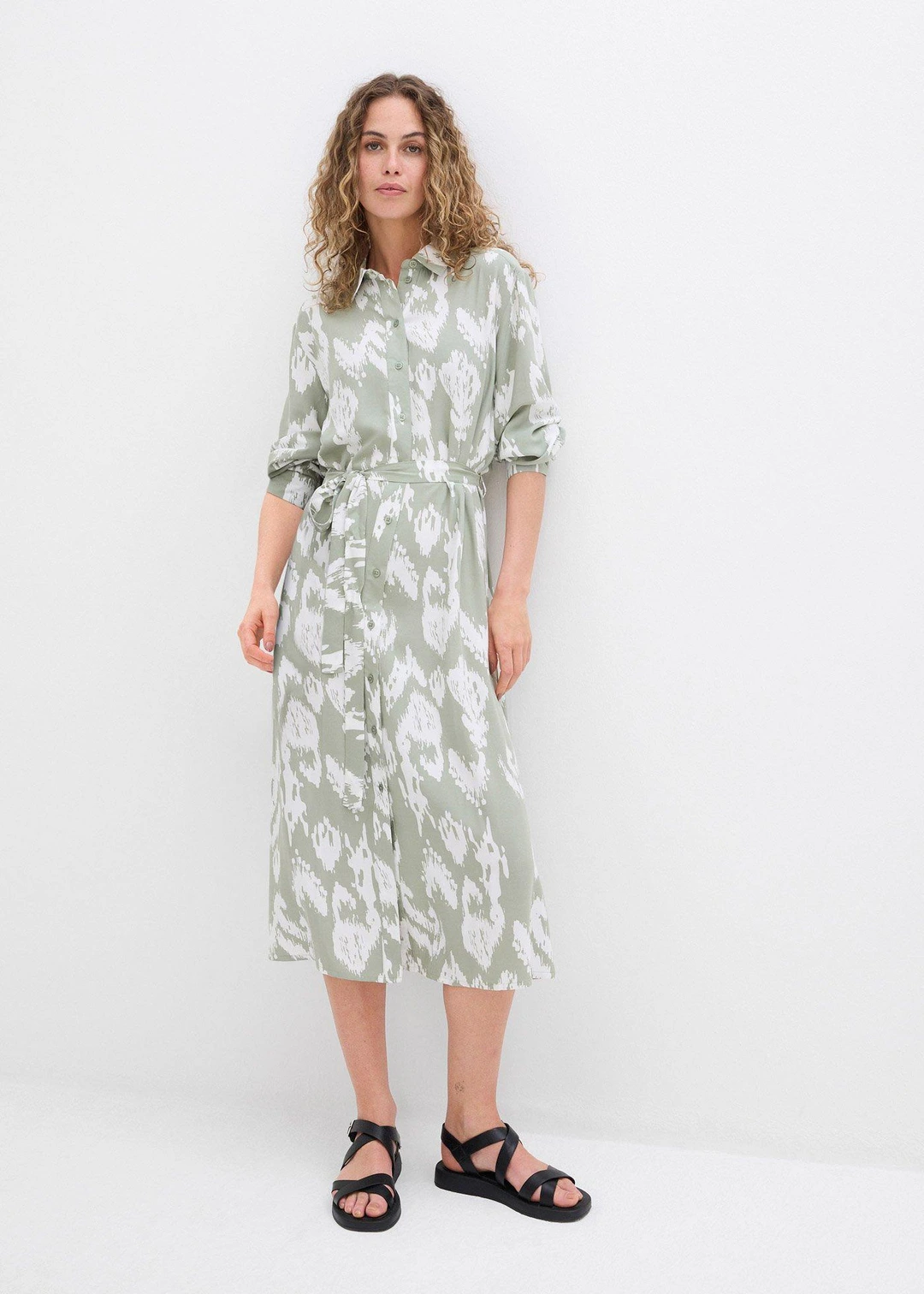 Robe-chemise en viscose fluide - 2