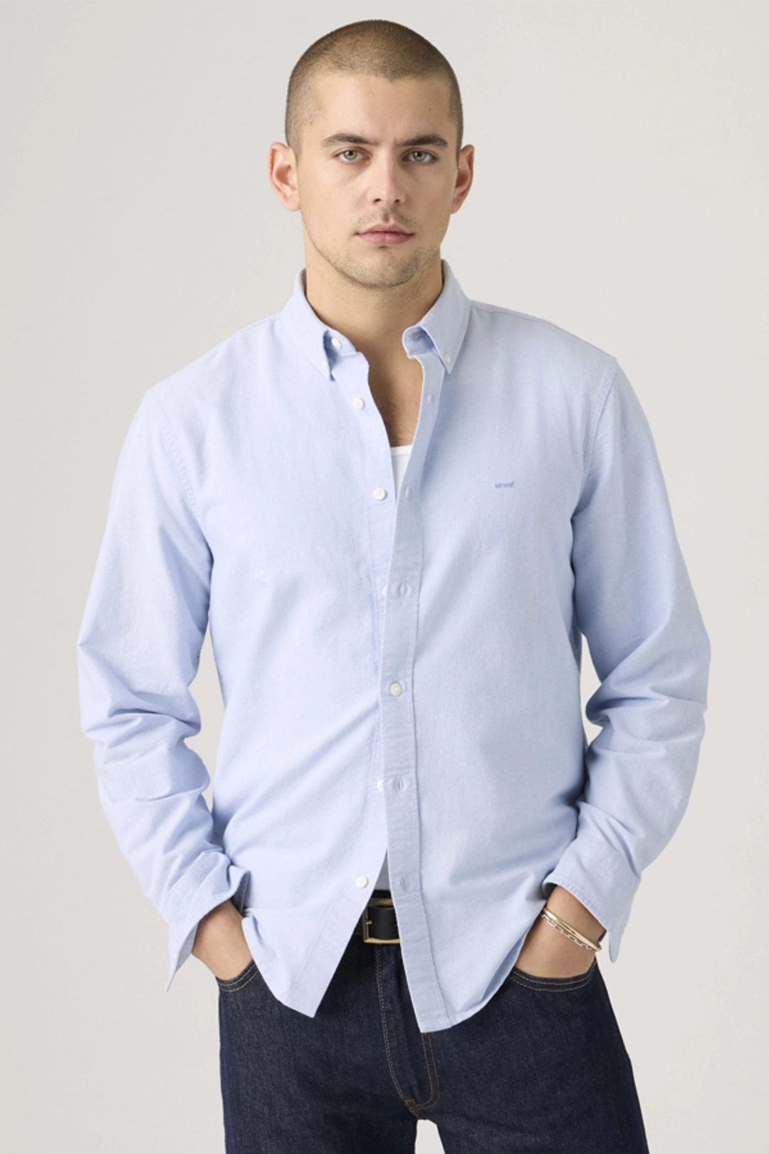 Levi's Chemise Col Boutonné Authentic - Homme - Bleu / Allure - 2XL