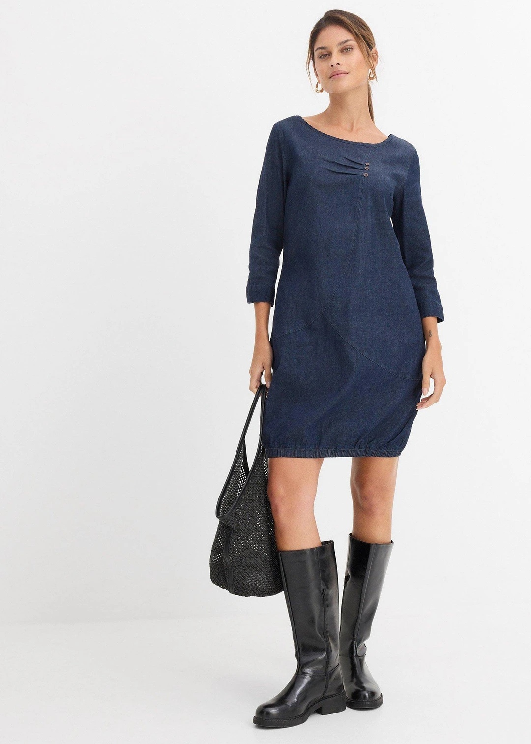 Robe en jean extensible