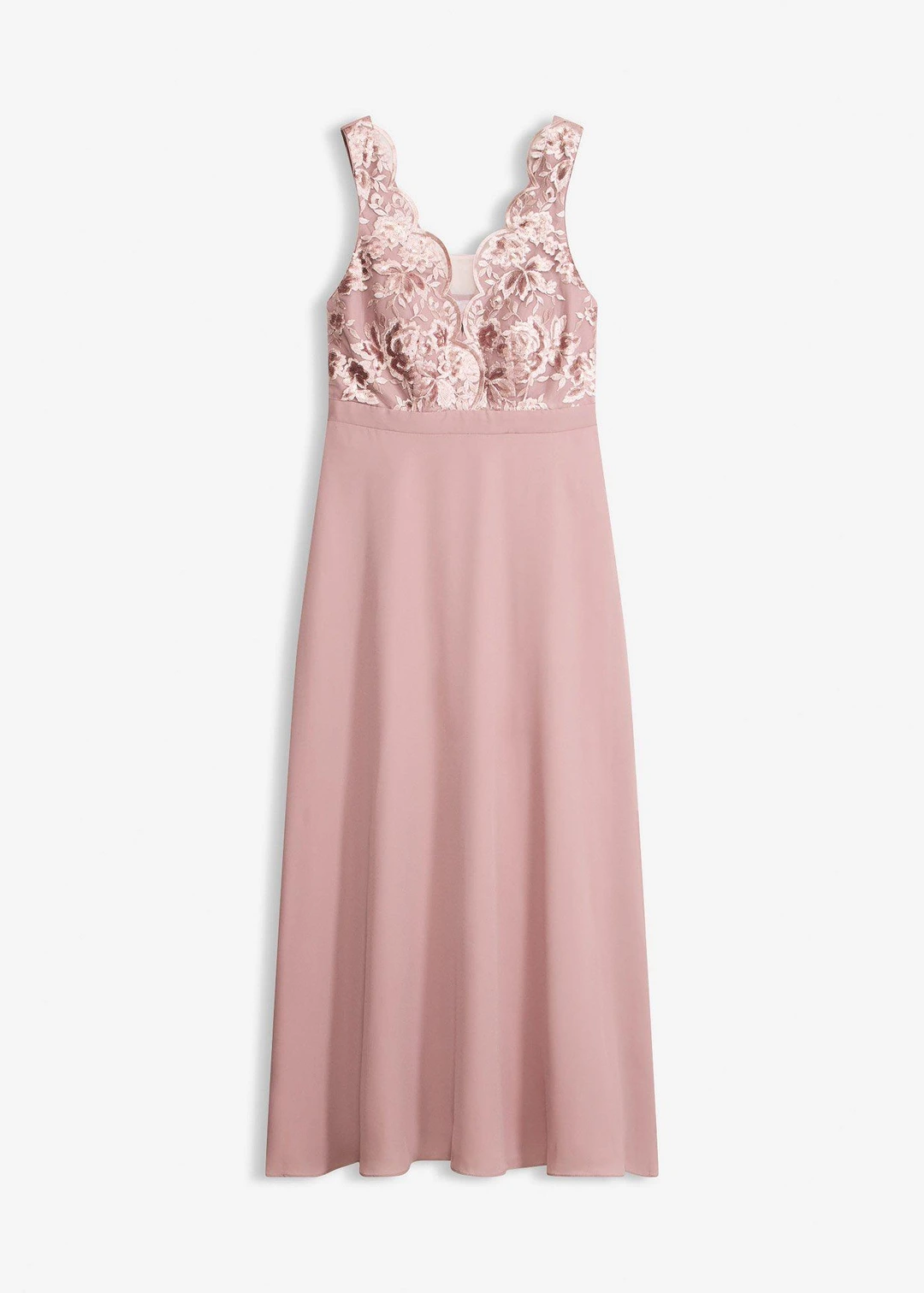 Robe longue brodée de sequins