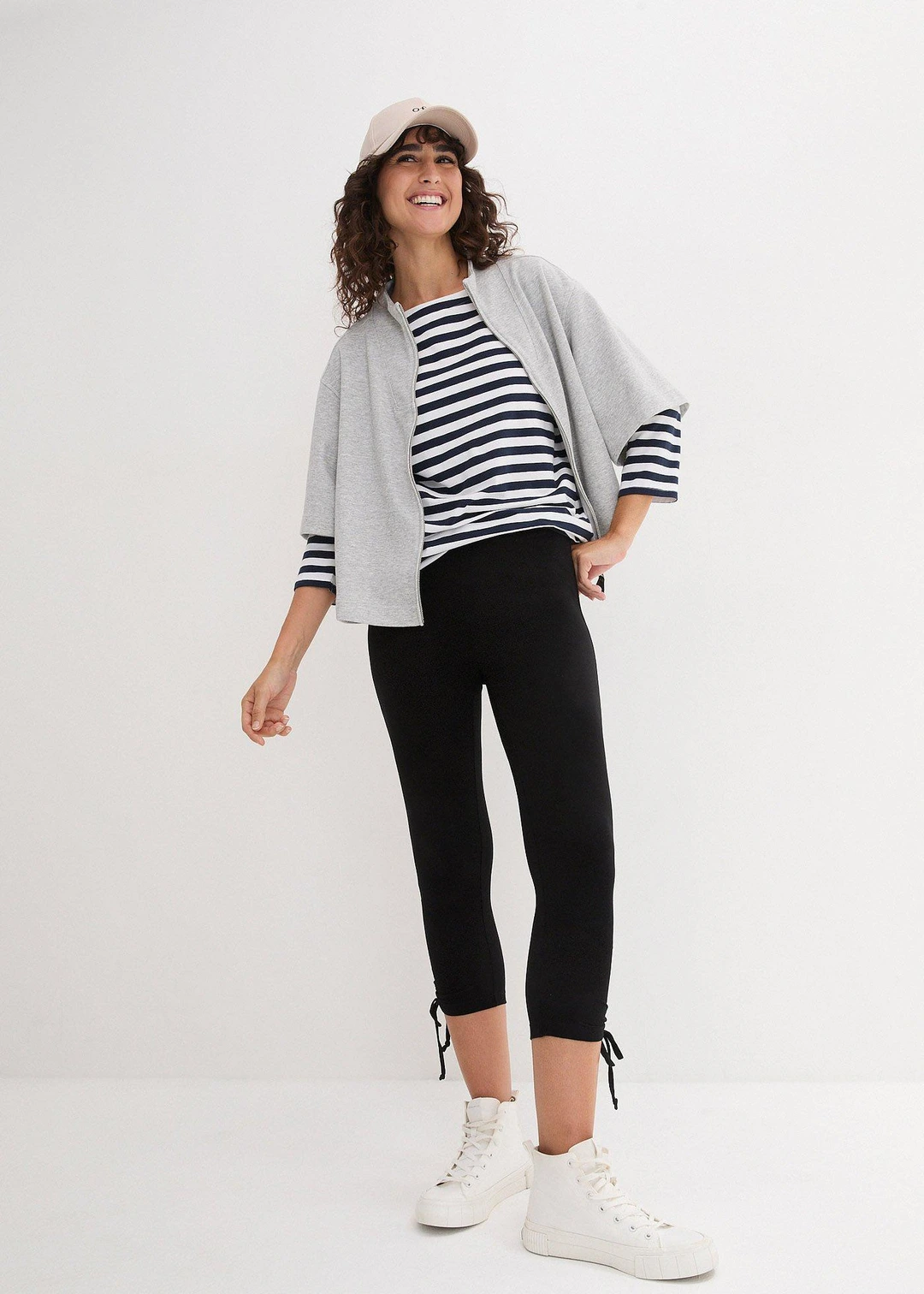 Lot de 2 leggings corsaire avec fronces - 2