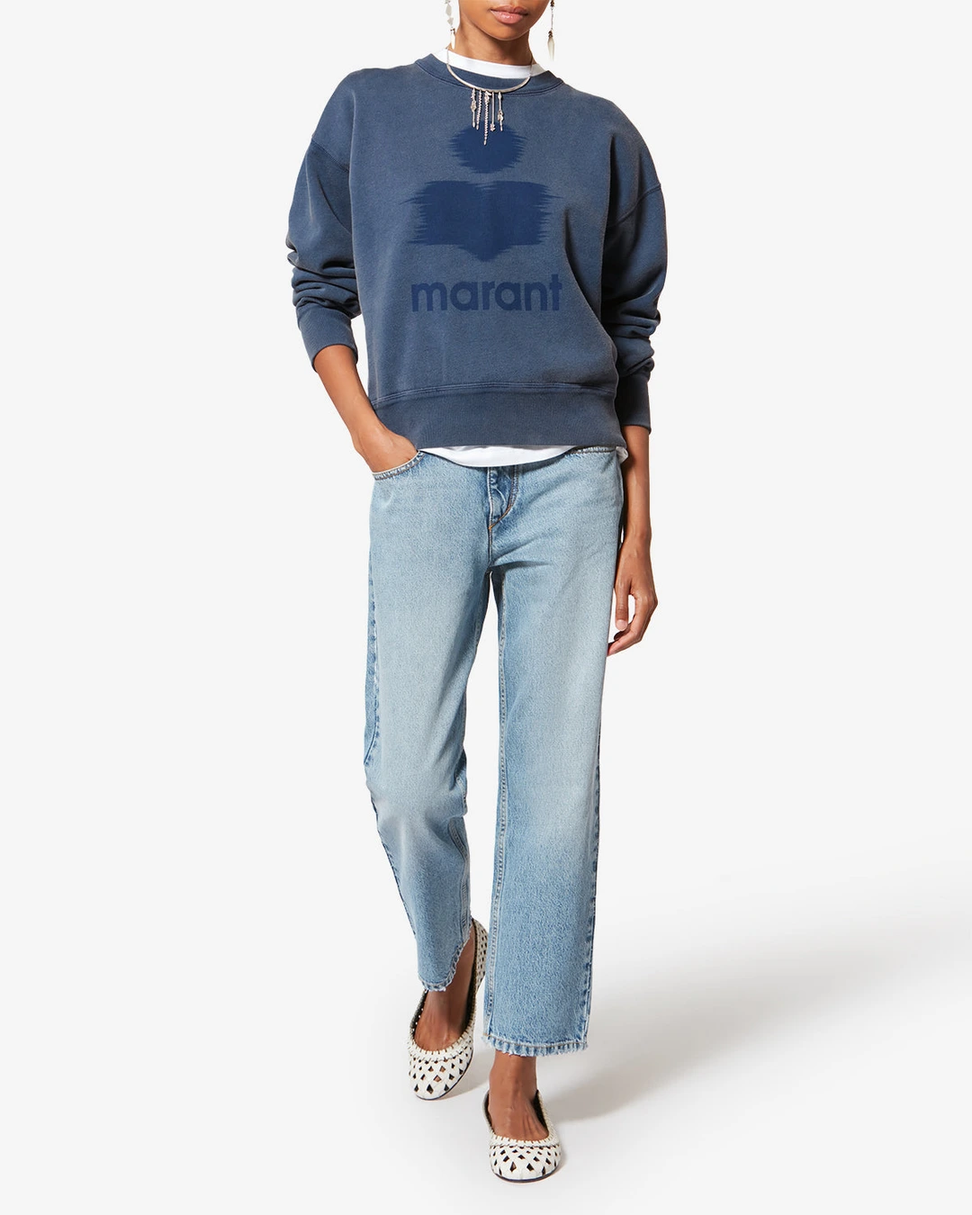 Sweat Shirt Mobyli - Femme - Anthracite - Taille 44 - Marant Étoile - 4