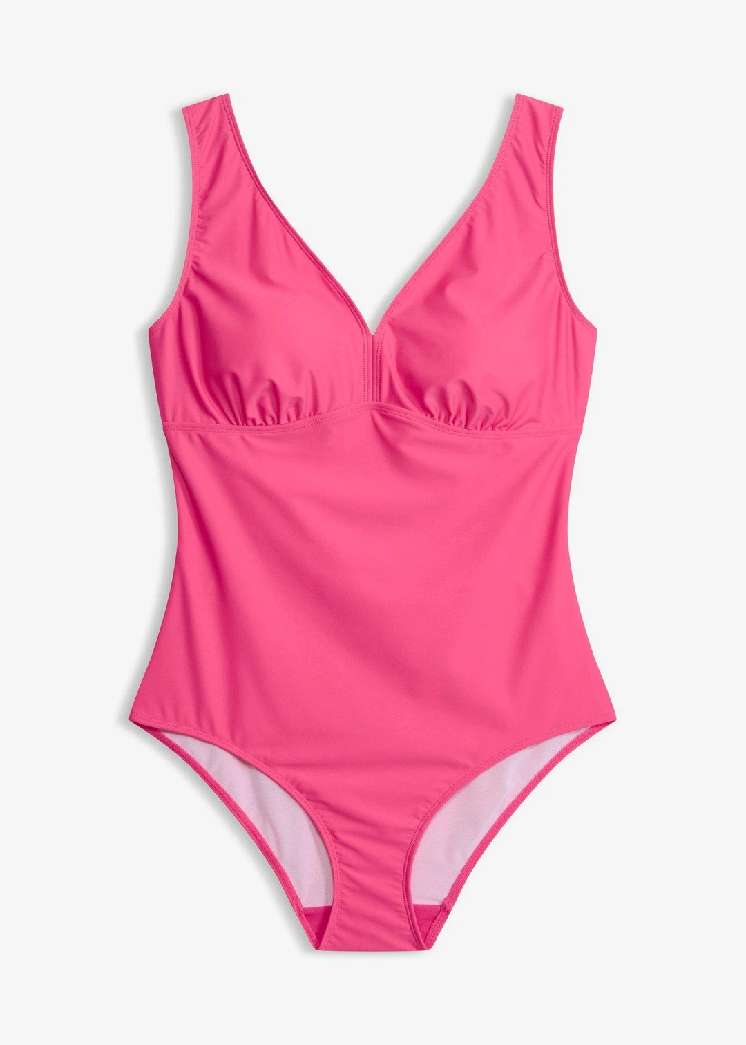 Maillot 1 pièce sculptant à col en V, maintien modéré