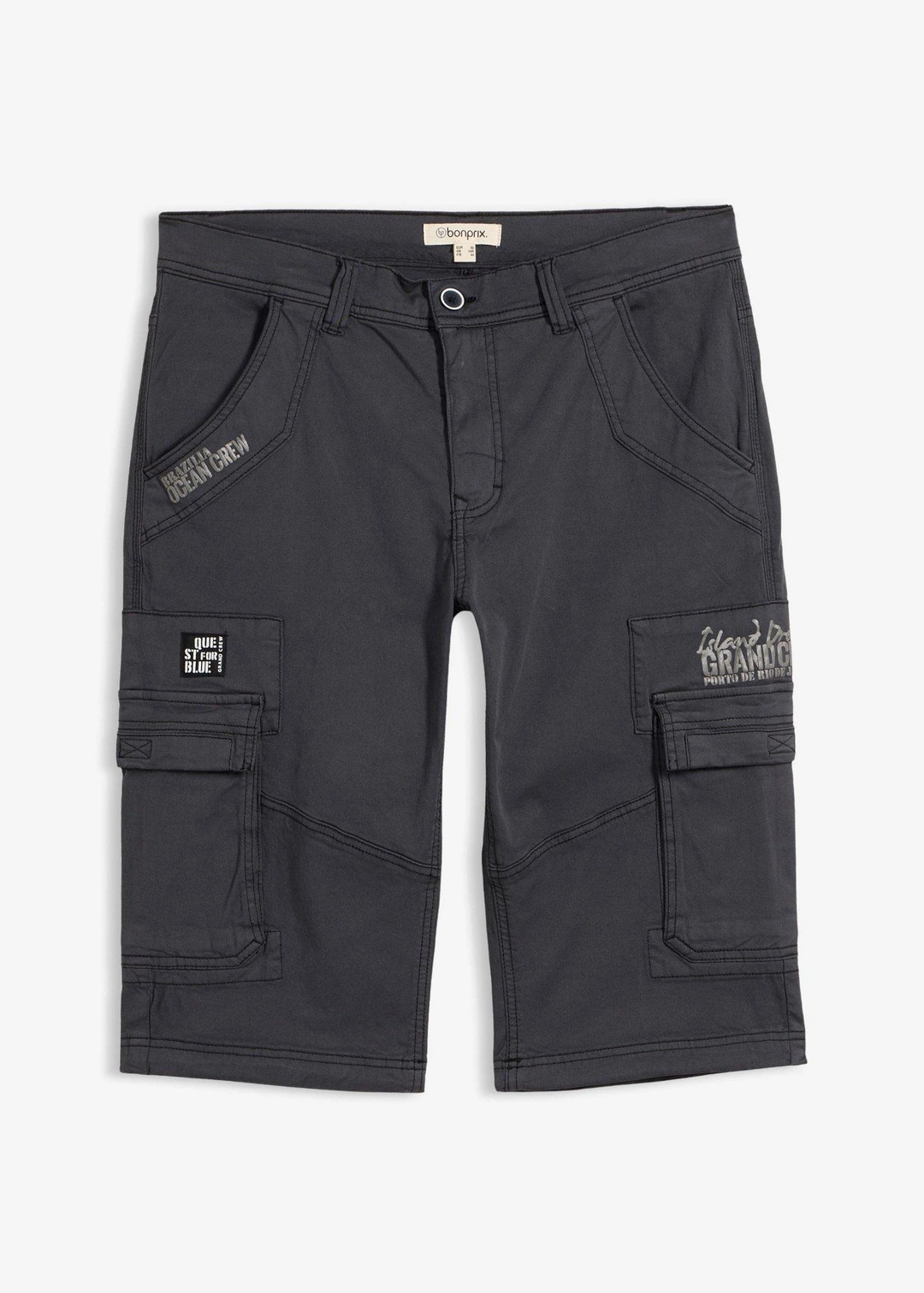 Bermuda long et regular avec poches cargo