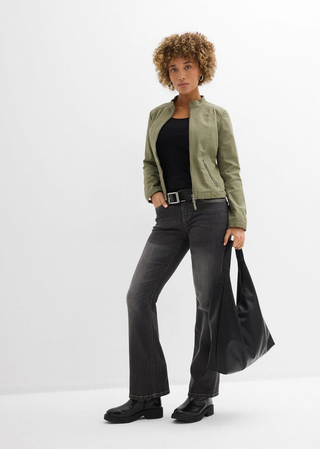 Veste en coton twill avec empiècements latéraux extensibles - 2