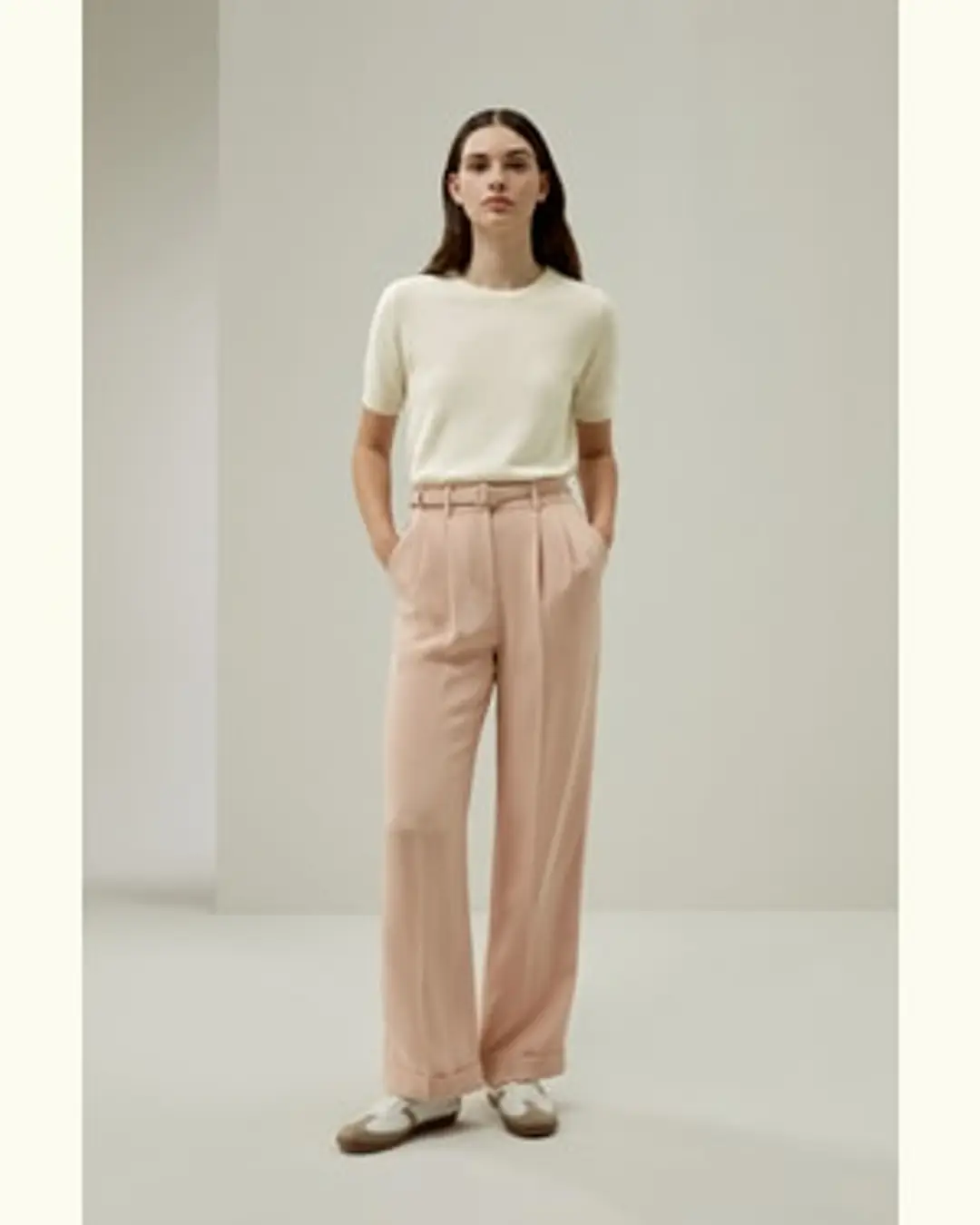 LILYSILK Pantalon En Soie Femme S'Accorde Avec N'Importe Quelle Tenue Pure Soie Texture Luxueuse Mettent En Valeur Votre Taille Rose Acajou 44