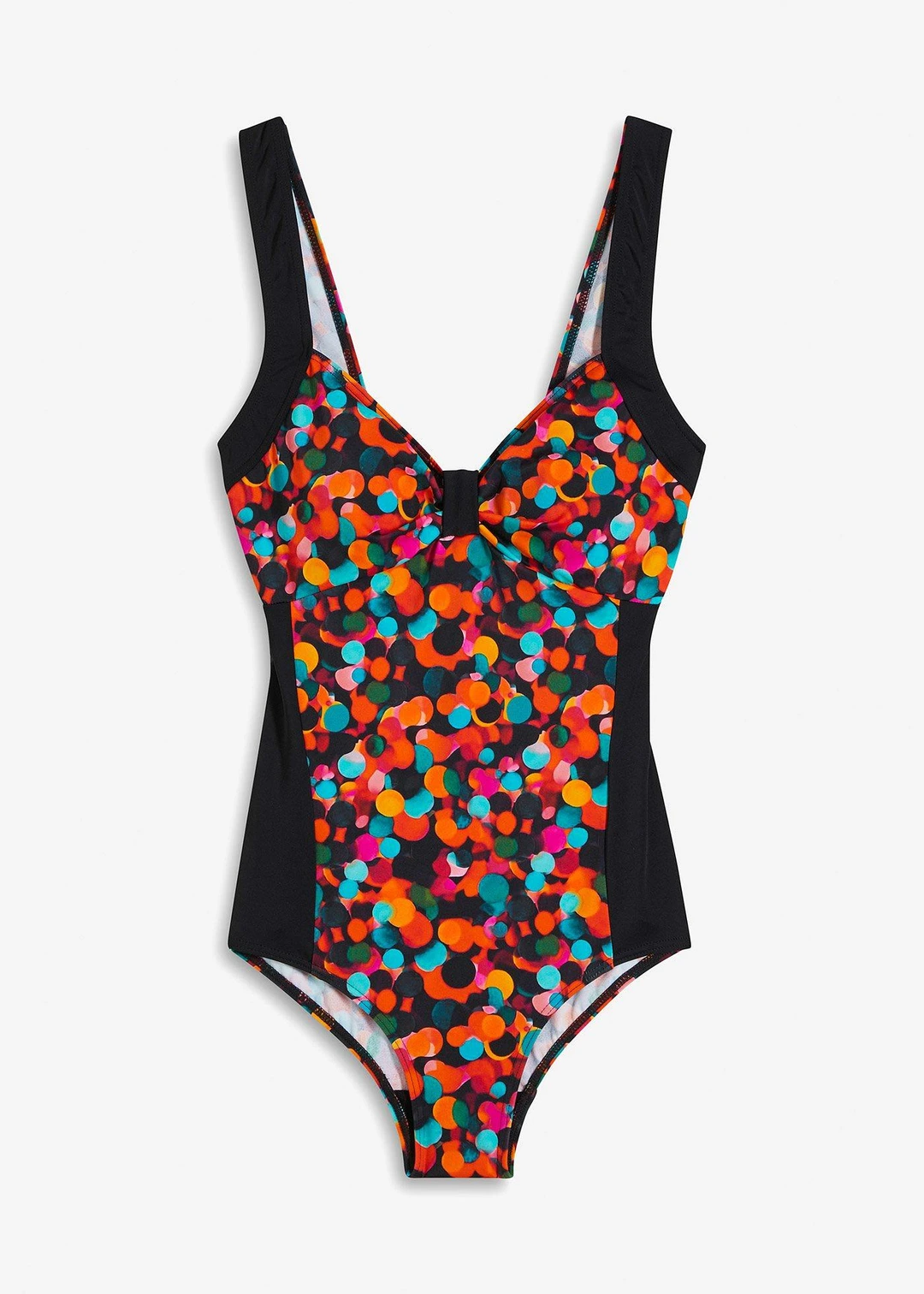 Maillot 1 pièce à empiècements contrastants