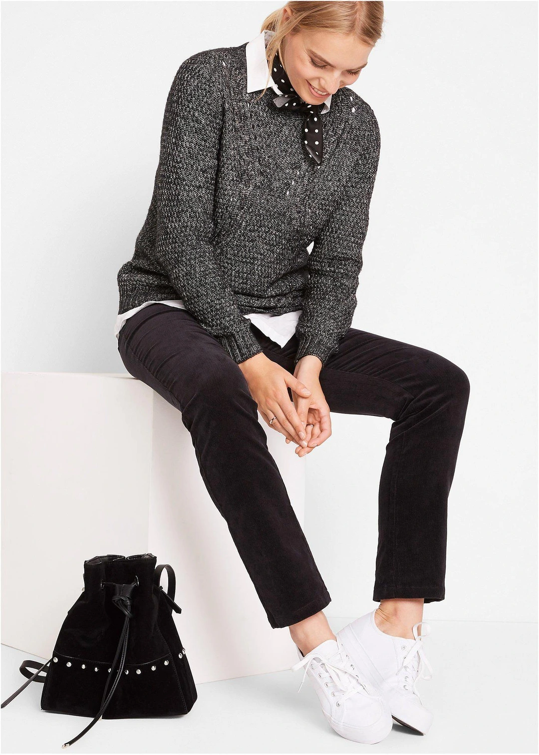 Pantalon extensible en velours côtelé - 2