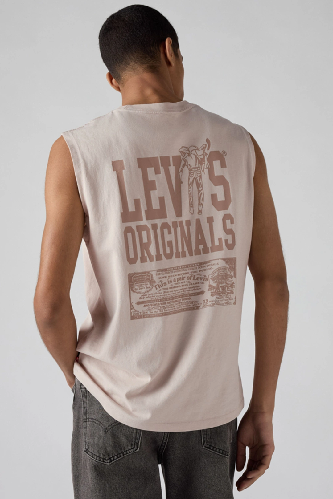Levi's Débardeur Graphique - Homme - Beige / Pumice Stone - XL