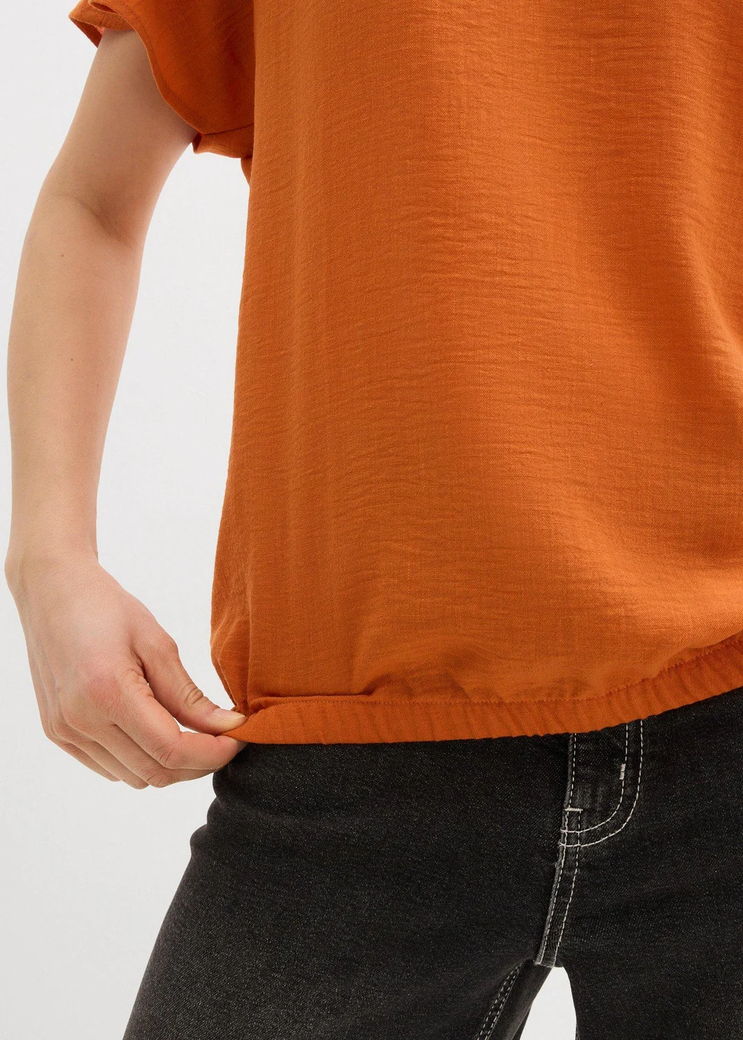 Blouse oversize à base élastiquée - 3