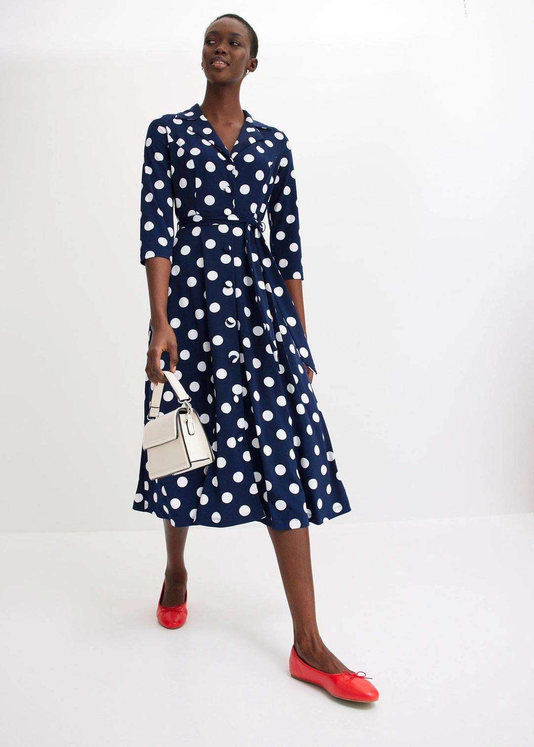 Robe-chemise avec lien à nouer (ens. 2 pces) - 2