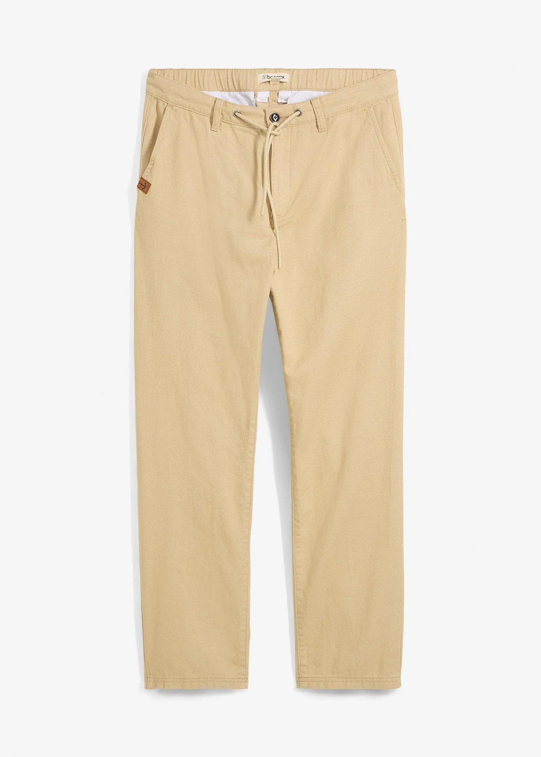 Pantalon chino droit et ample, 100% coton