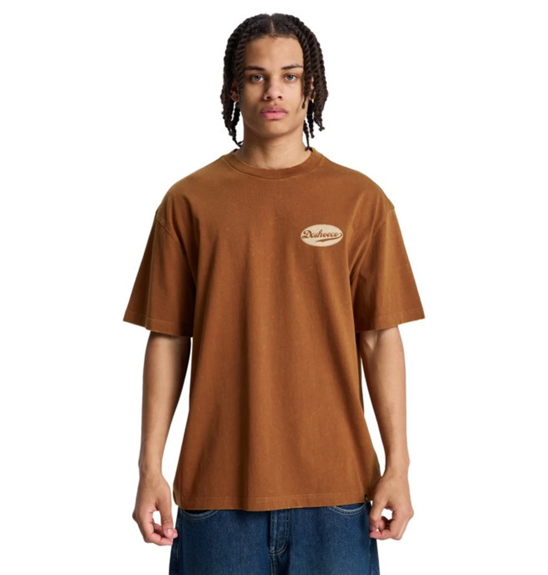 Bike Emblem - T-Shirt à manches courtes Marron Homme