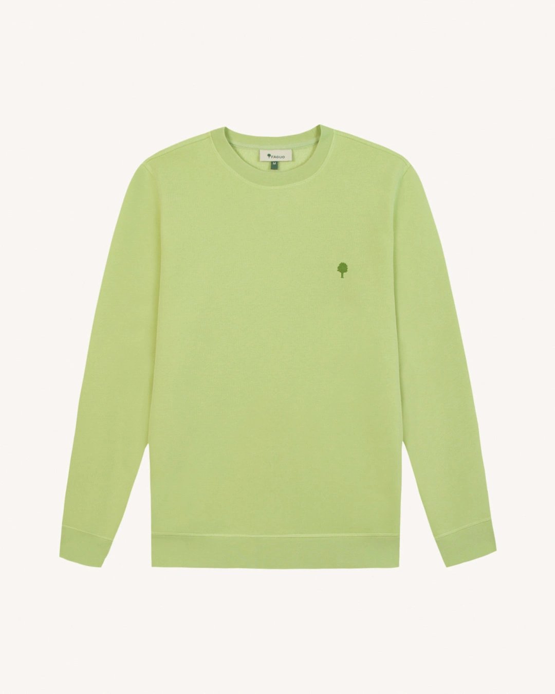 Sweat col rond vert clair grisé - DONZY - 2