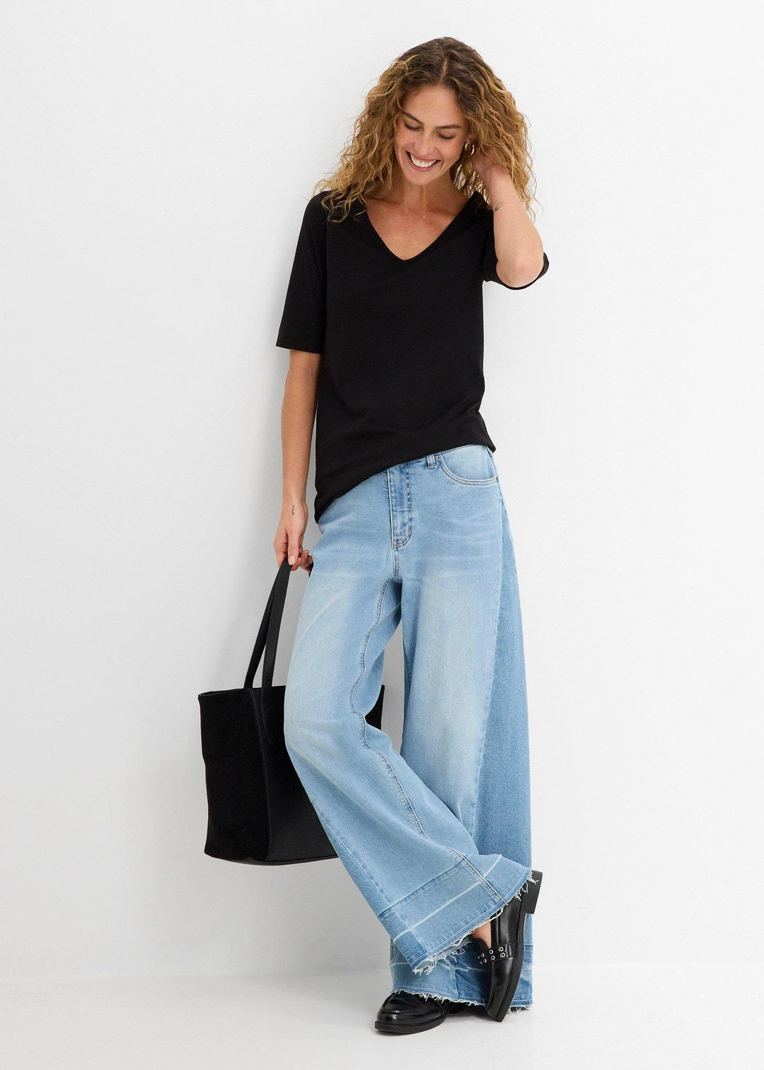 T-shirt long et ajusté
