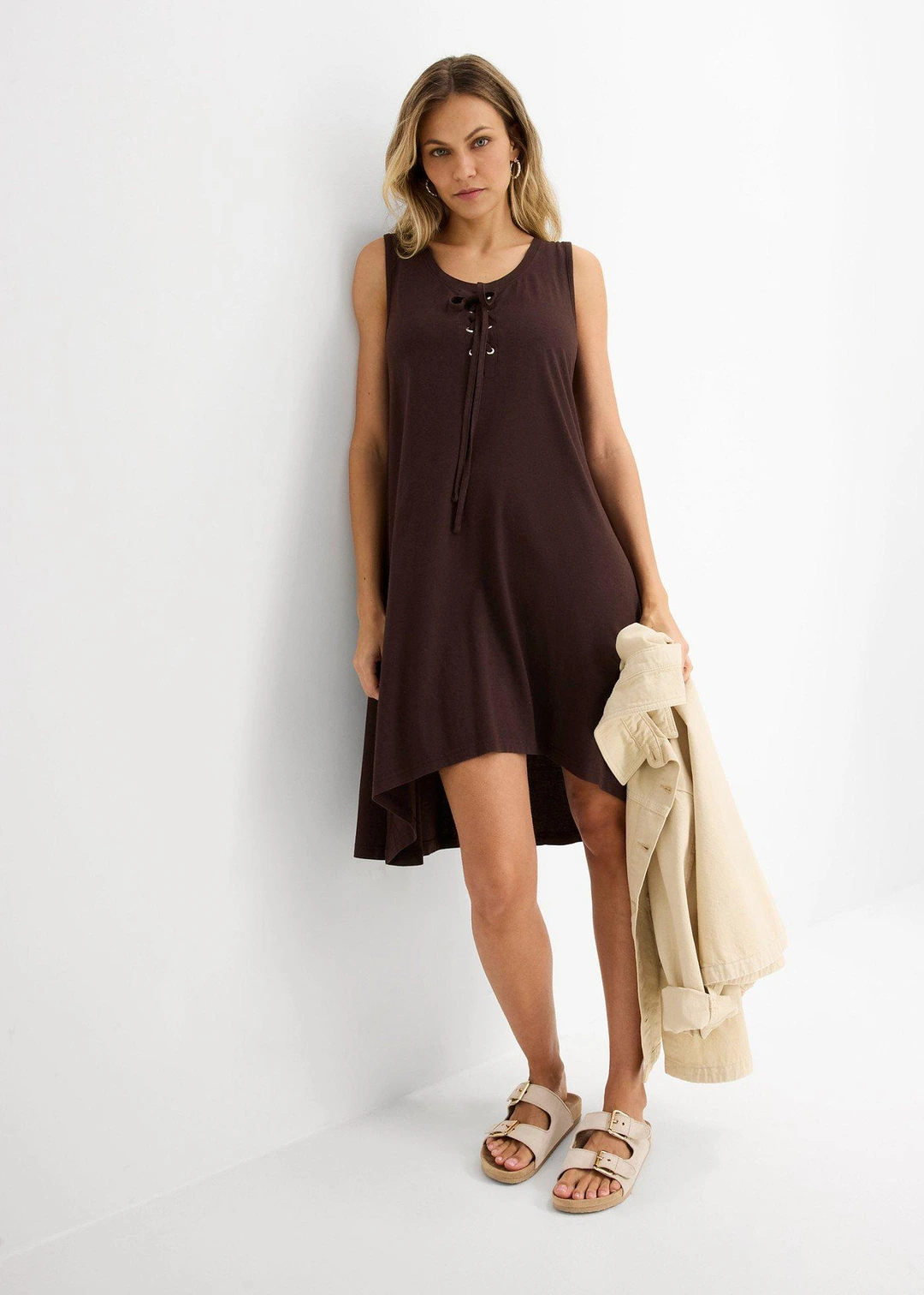Robe en jersey à laçage - 2