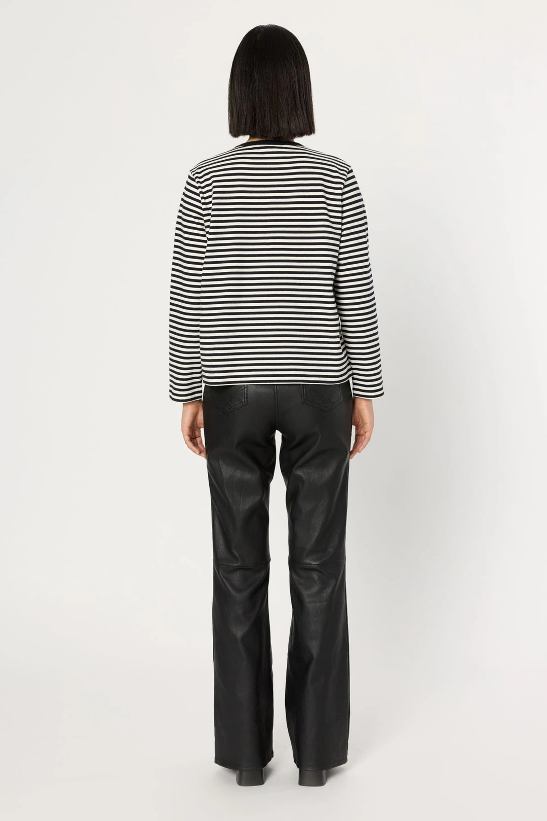 T-shirt à rayures en coton - HULIA - Ecru - 4