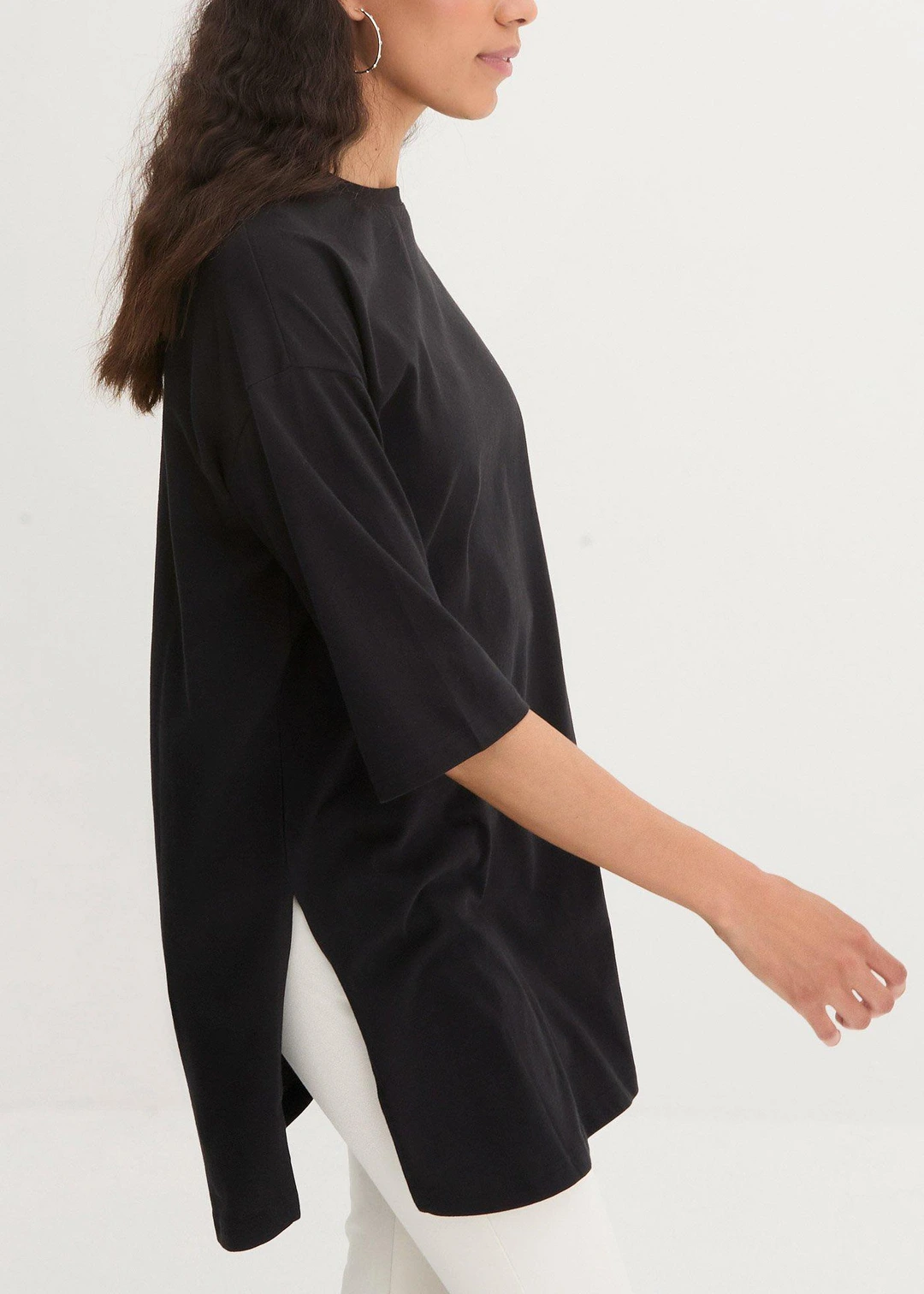 T-shirt long oversize 100% coton - 3