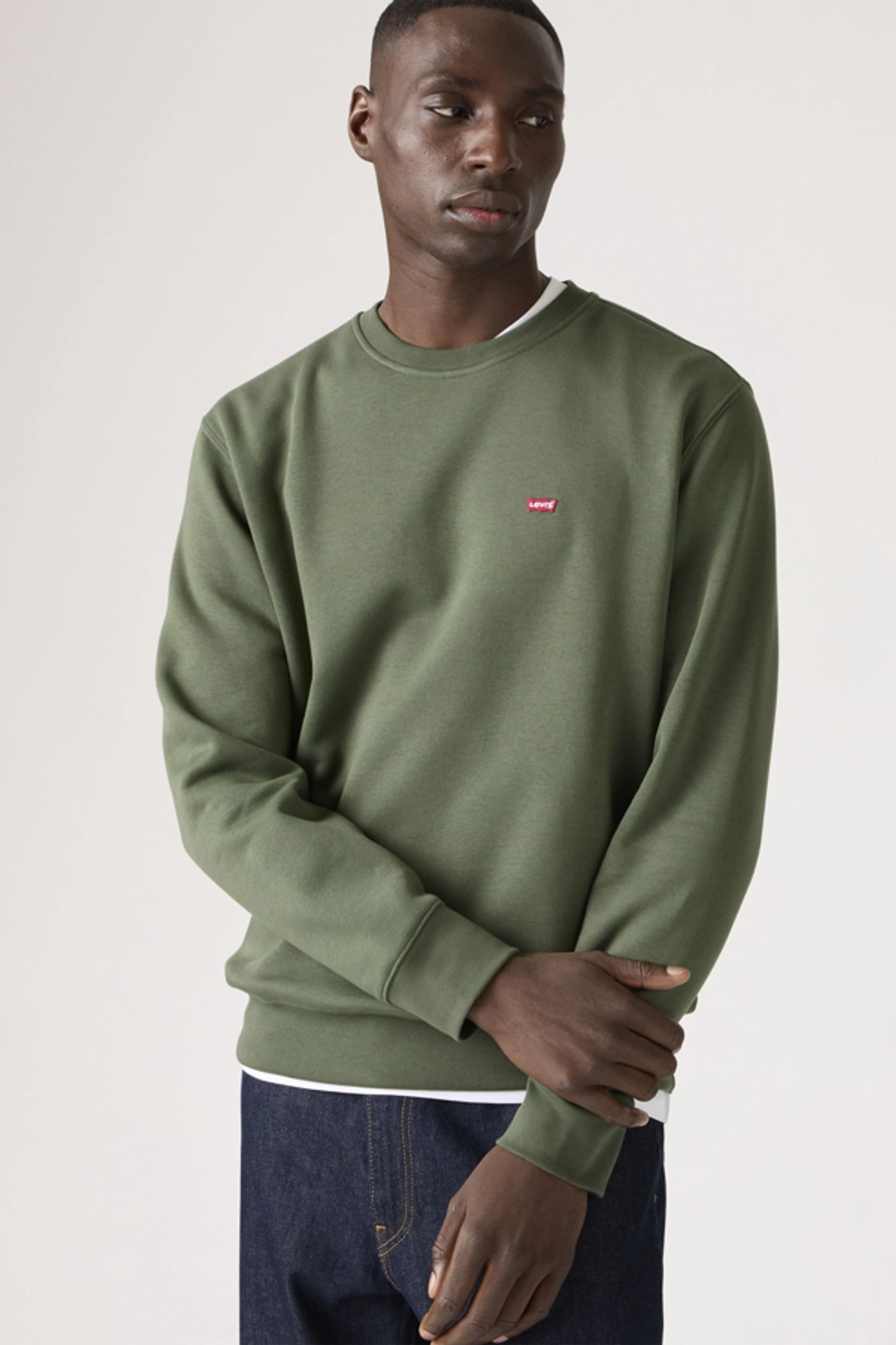Levi's Sweat Shirt Col Rond - Homme - Gris / Lead - 2XL