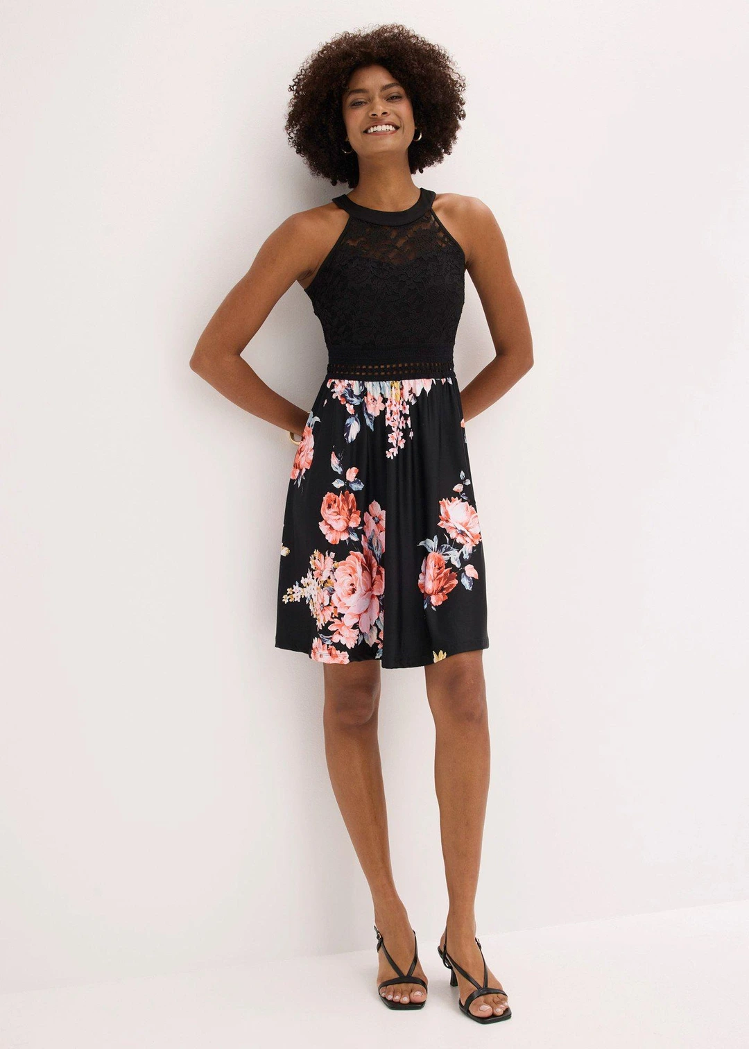 Robe en jersey avec dentelle - 2