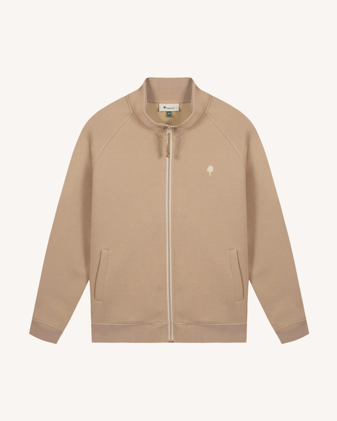 Sweat zippé taupe - HORTE - 2