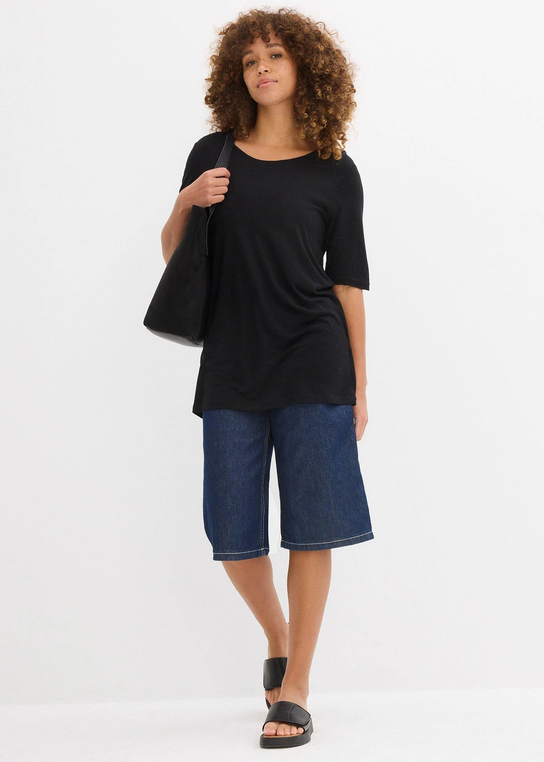 T-shirt long en viscose douce - 2