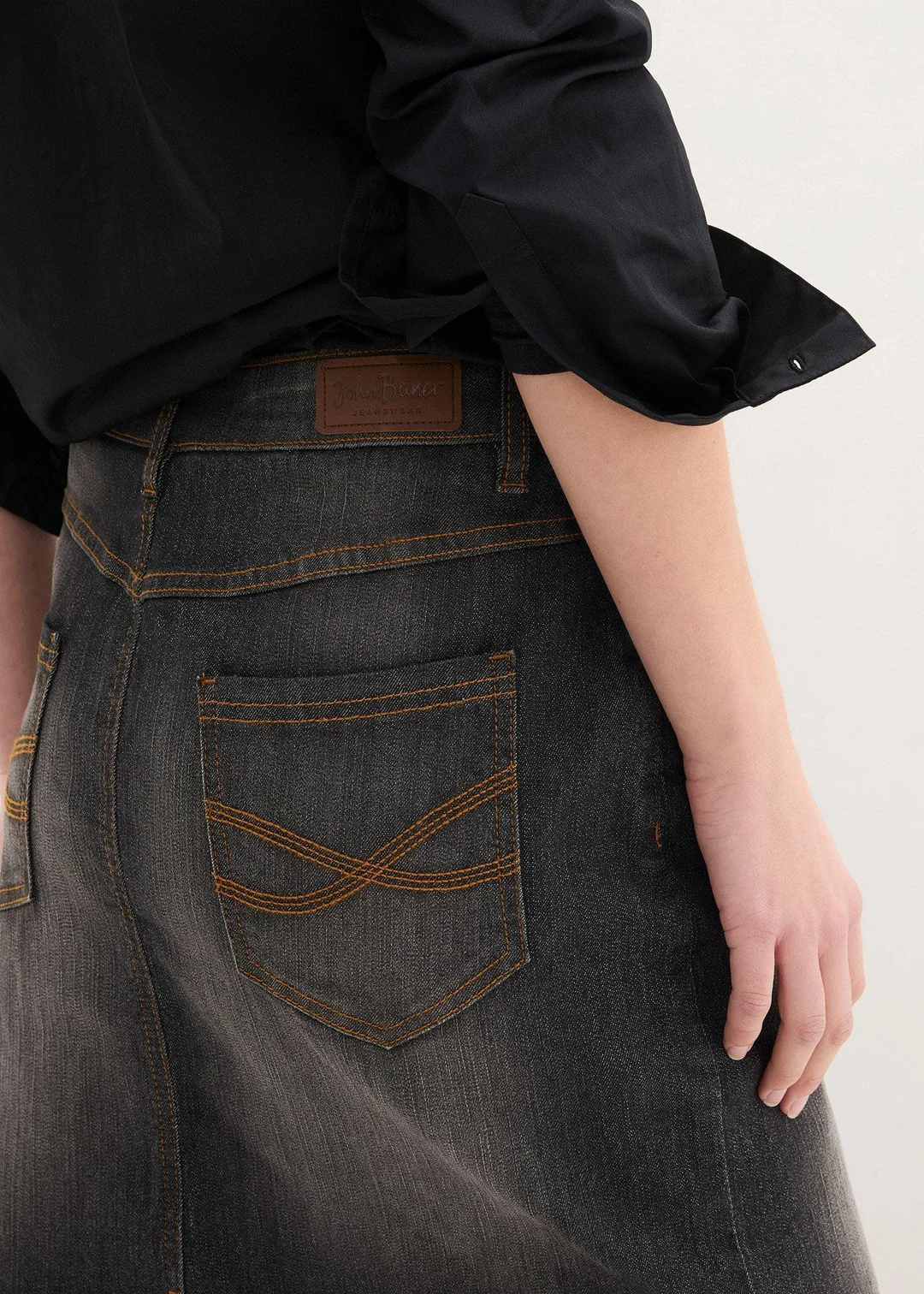 Jupe en jean extensible - 3