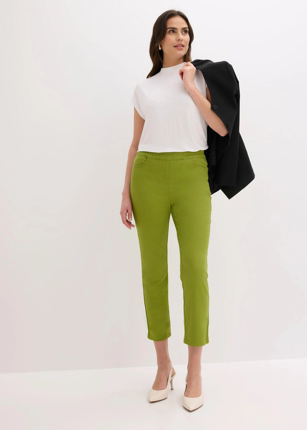 Pantalon 7/8 à taille élastiquée - 2