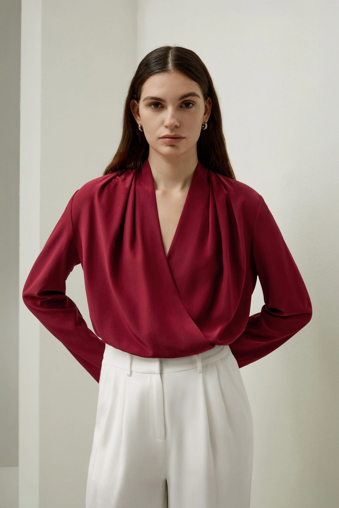 LILYSILK Chemisiers Soie Léger Mais Durable Soie De Haute Qualité Facile À Assortir S'Accorde Avec N'Importe Quelle Tenue Or Pâle L