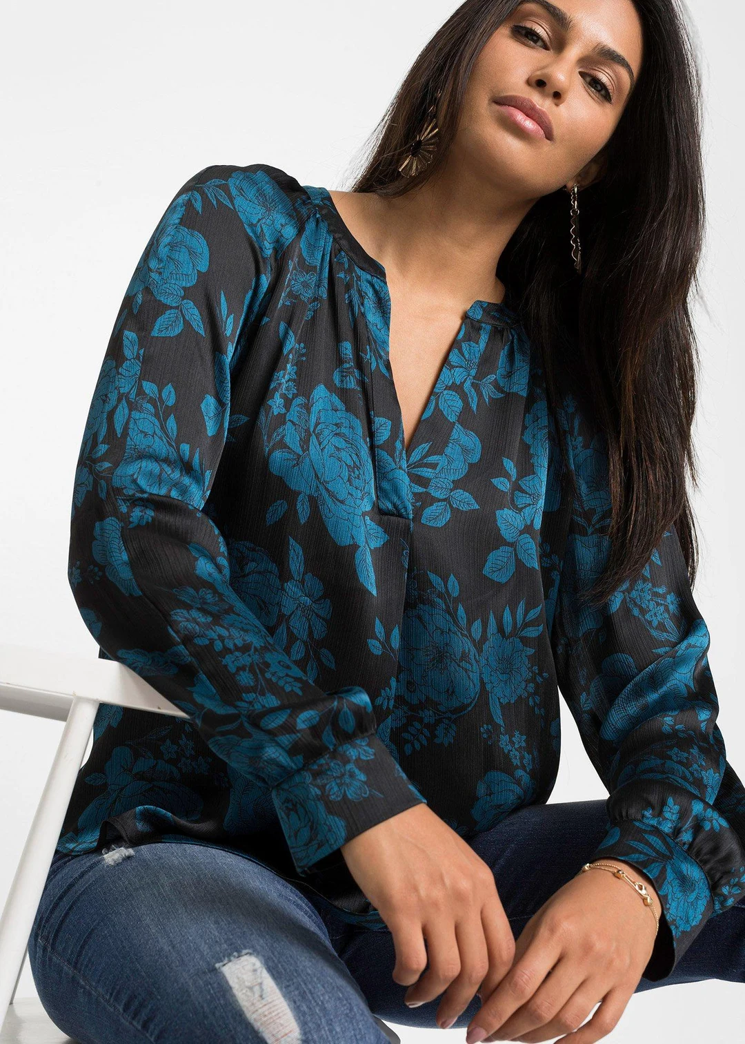 Tunique-blouse en crêpe léger - 3