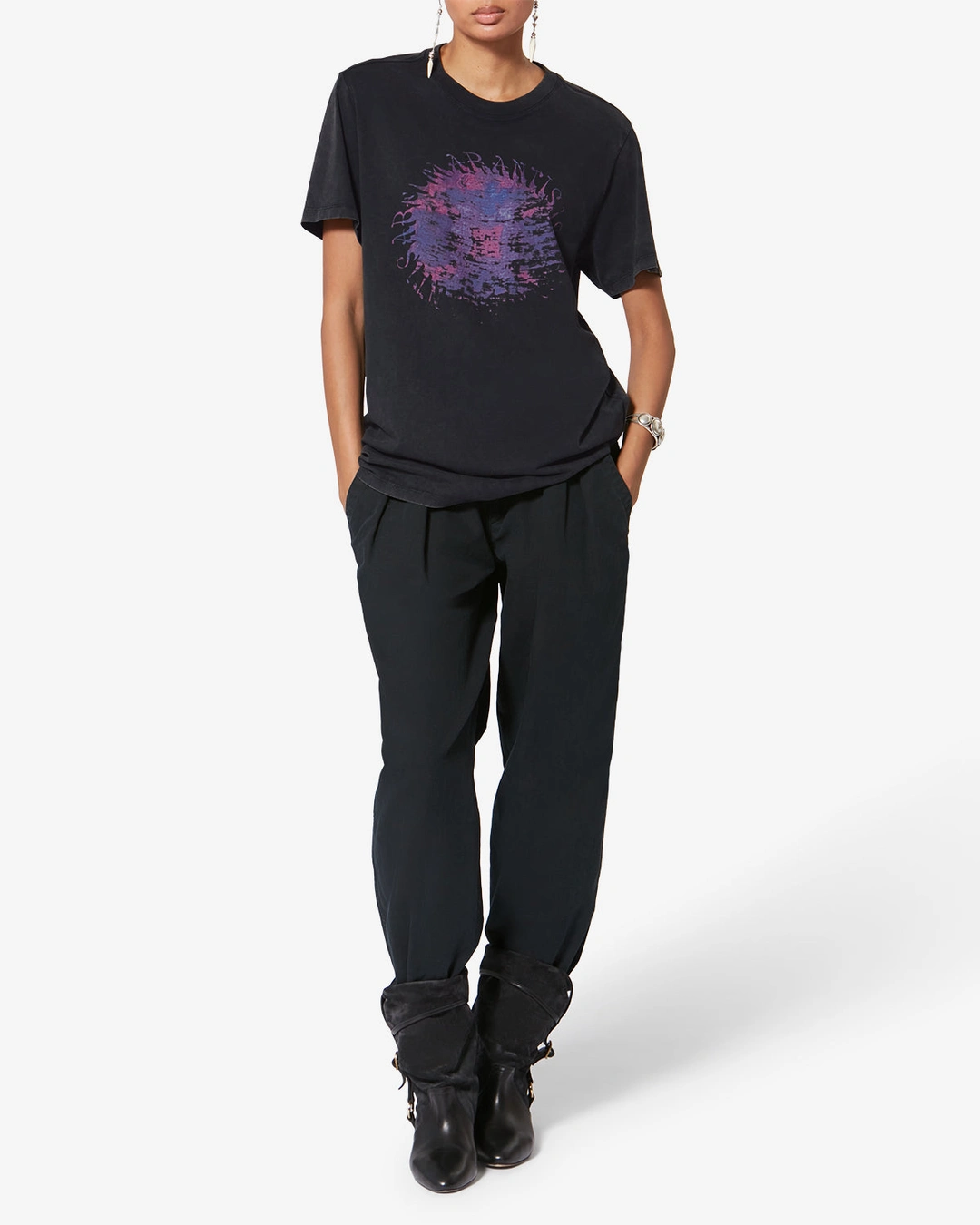 Tee Shirt Zoeline - Femme - Noir - Taille L - Marant Étoile - 4