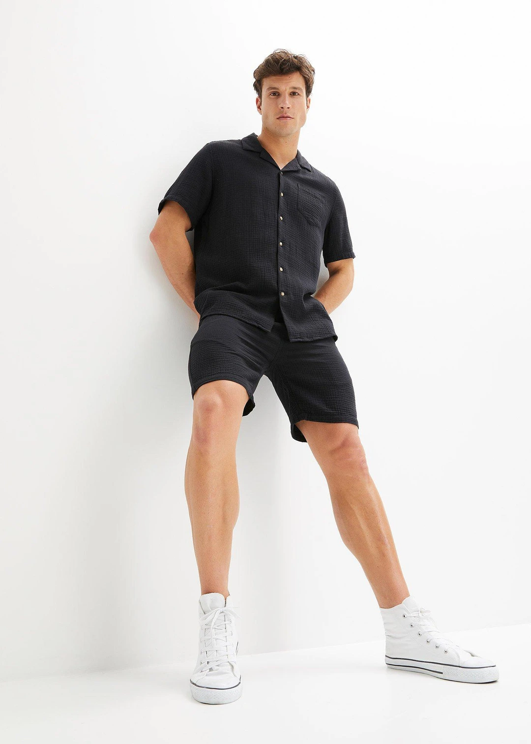Chemise manches courtes en gaze 100% coton - 2