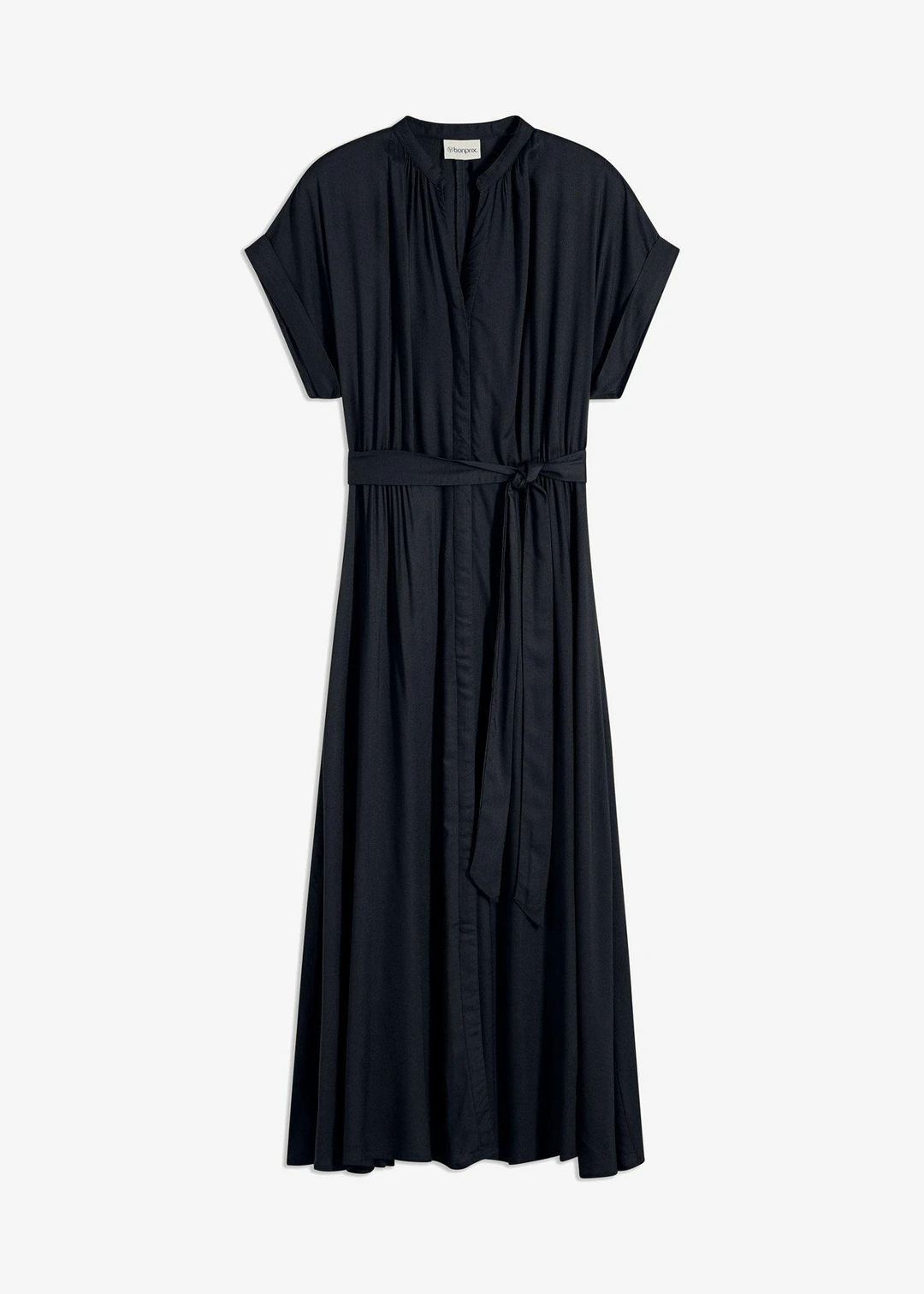 Robe-chemise en viscose fluide