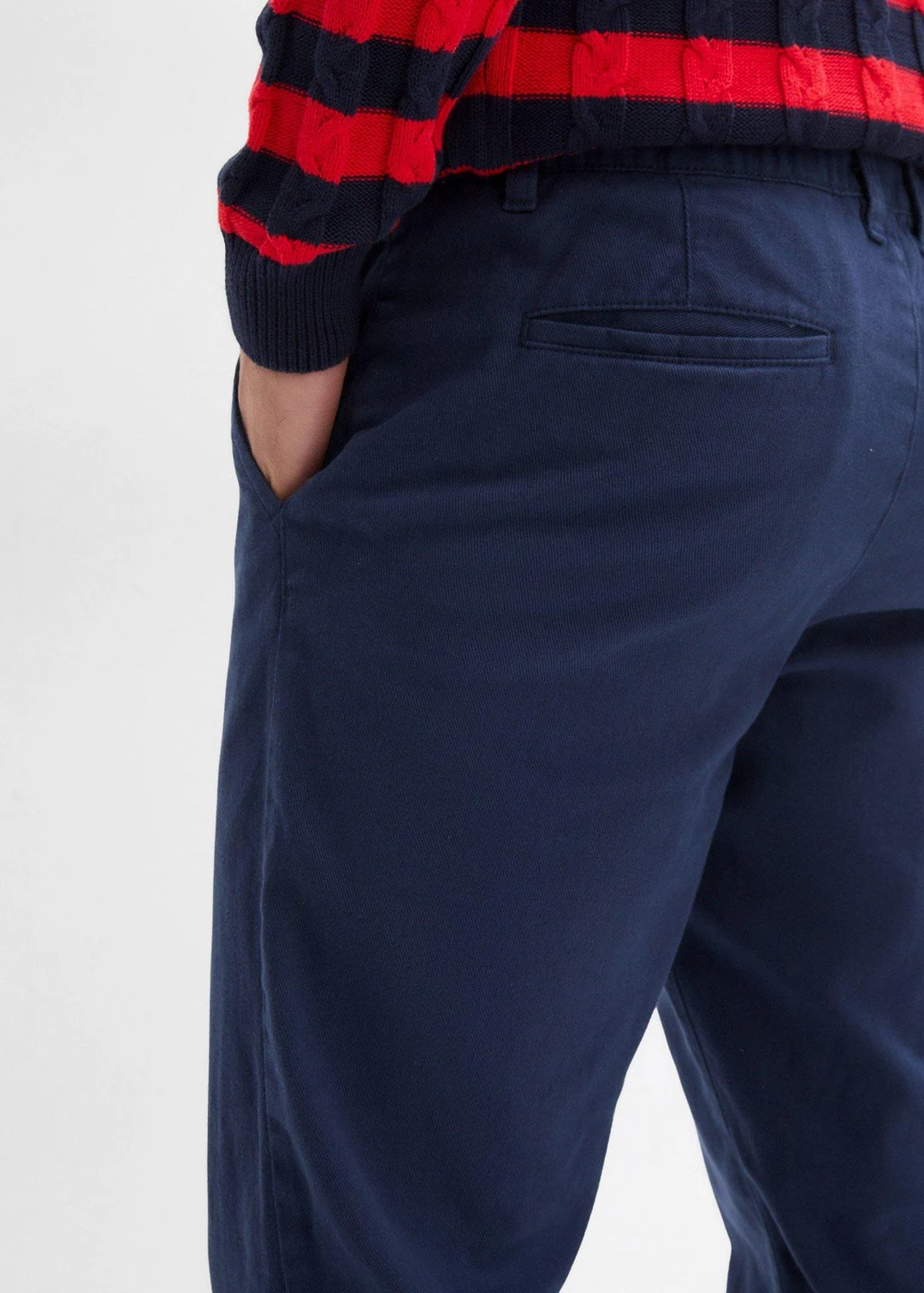 Pantalon chino droit et ample, 100% coton - 3