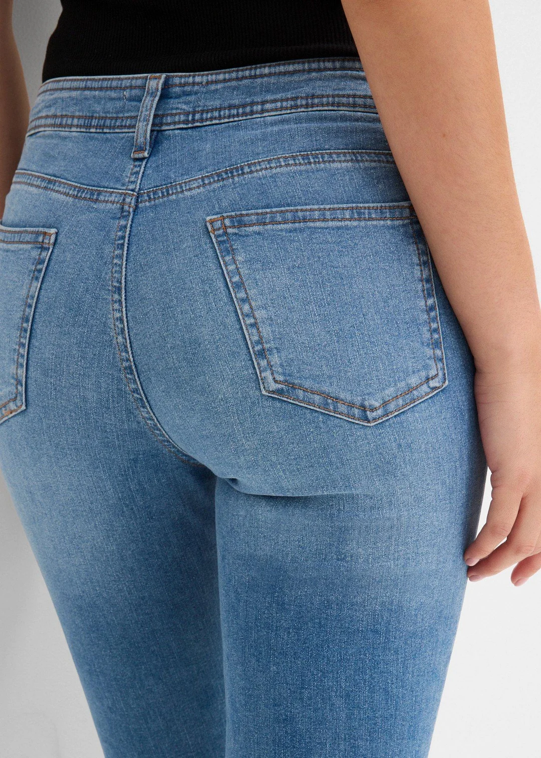 Jean skinny taille mi-haute, effets destroy - 3