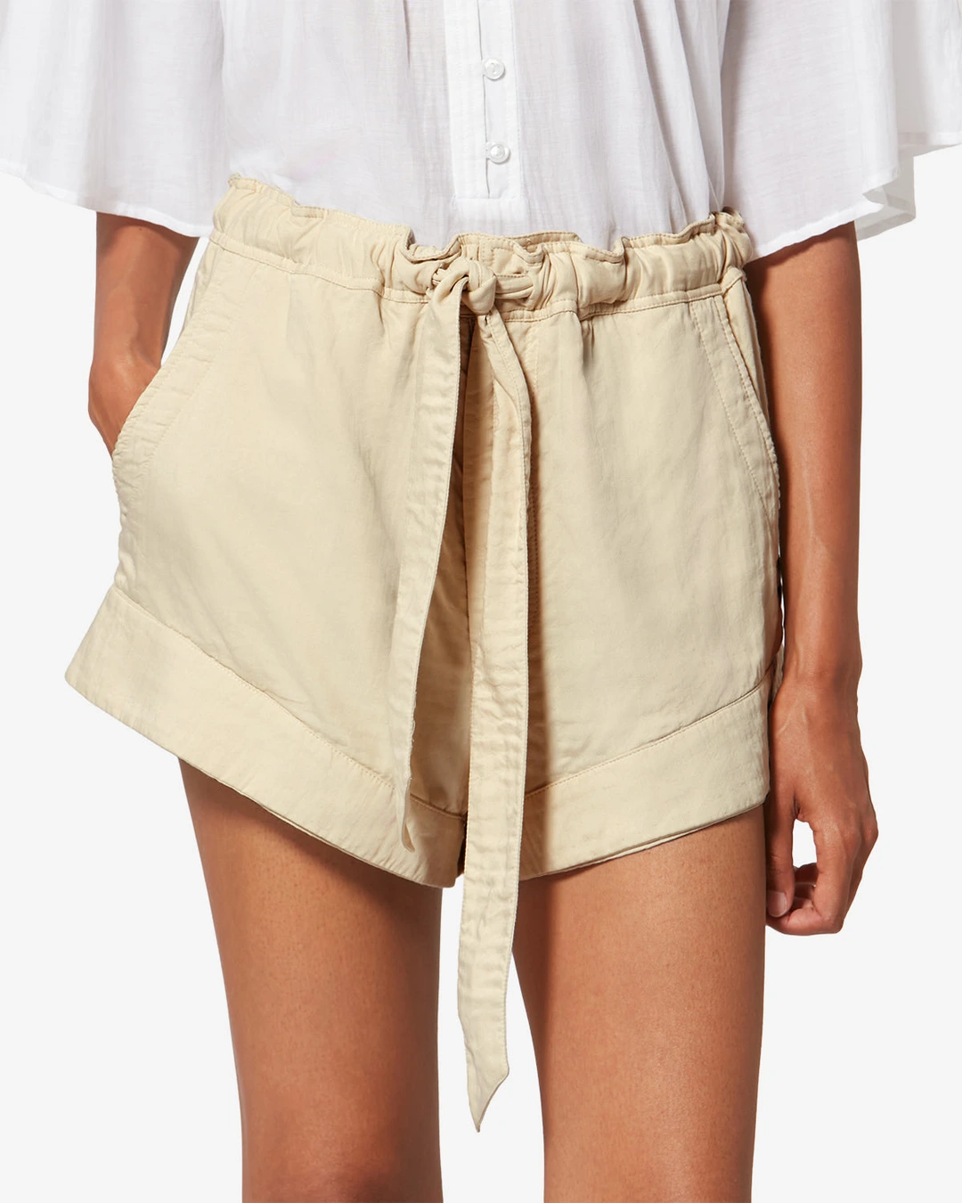 Short Birva - Femme - Écru - Taille 40 - Marant Étoile - 5