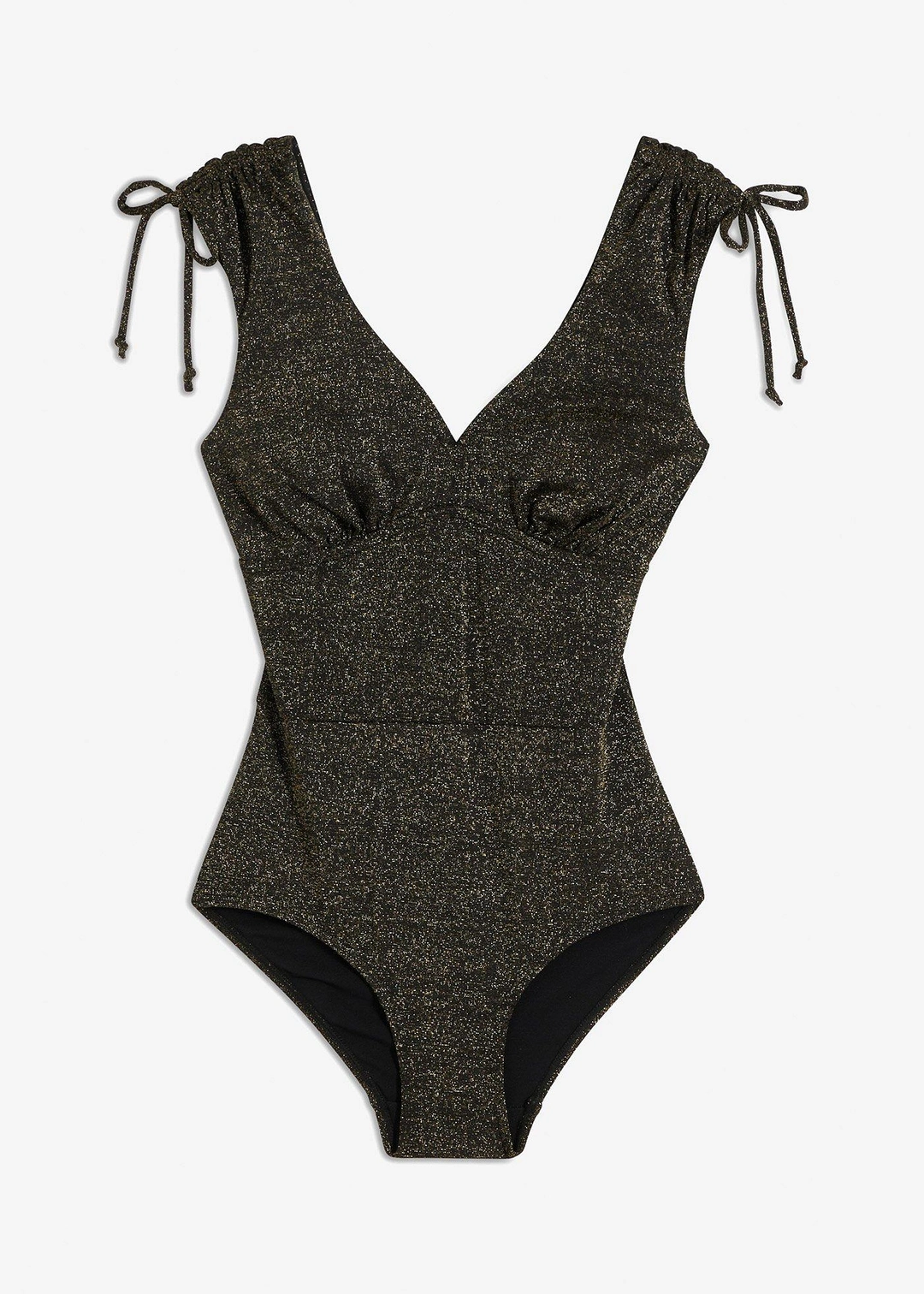 Maillot 1 pièce sculptant brillant, maintien léger