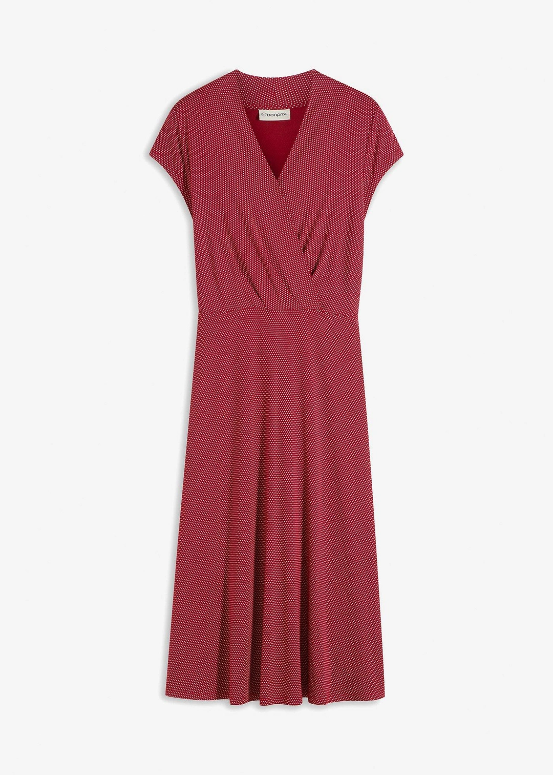 Robe midi en viscose extensible