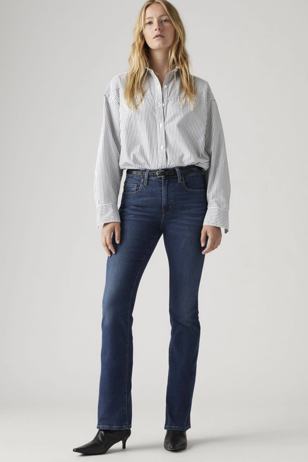 Levi's Jean 725 Taille Haute Bootcut - Femme - Bleu / Dark Indigo Worn In - 32X32