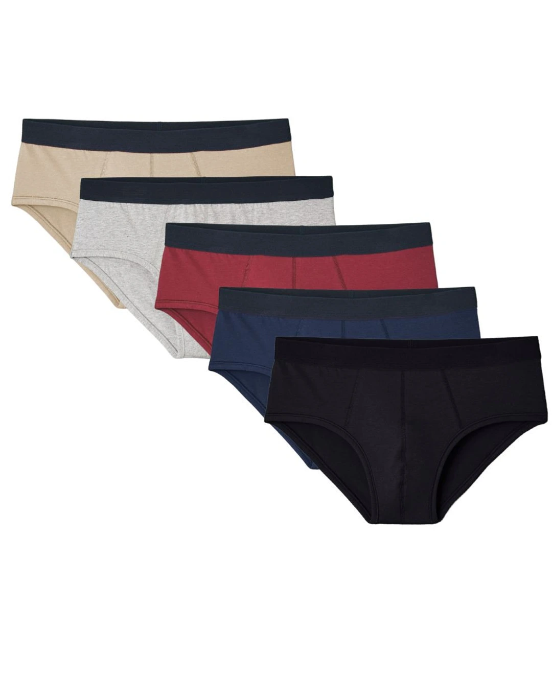 5x Slips en Coton BIO - 5 couleurs - Multicouleur  - Lemahieu