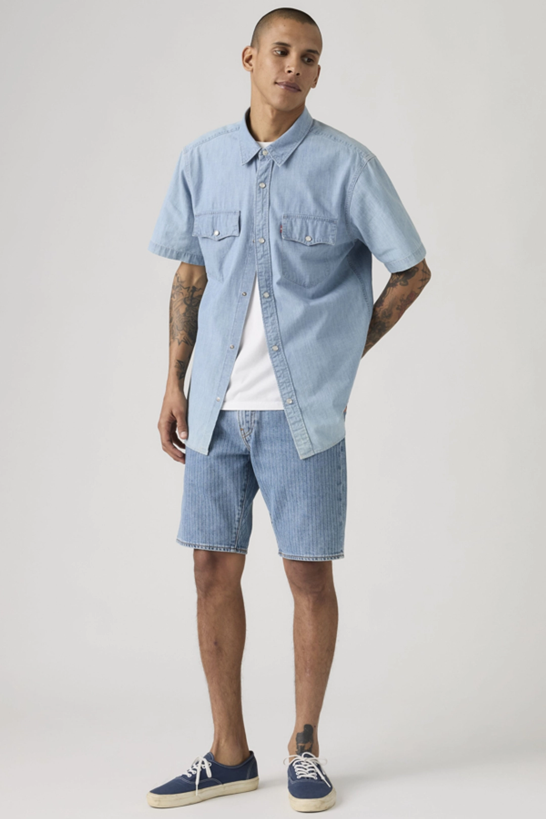 Levi's Short Standard 405 - Homme - Bleu / Medium Score Short - 31X10