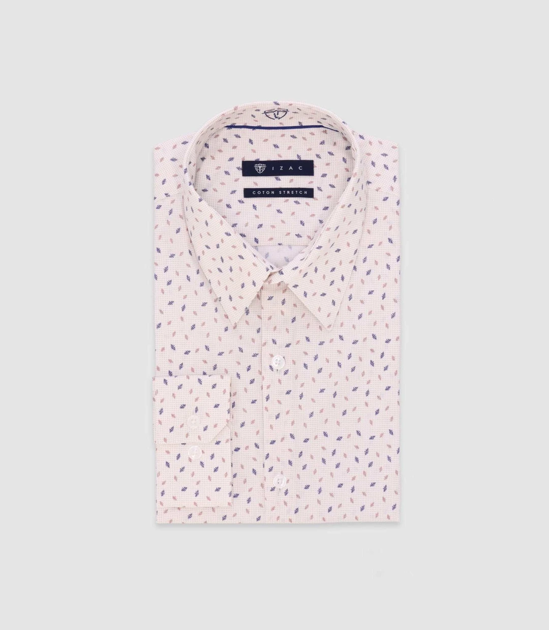 IZAC - Chemise imprimée écru