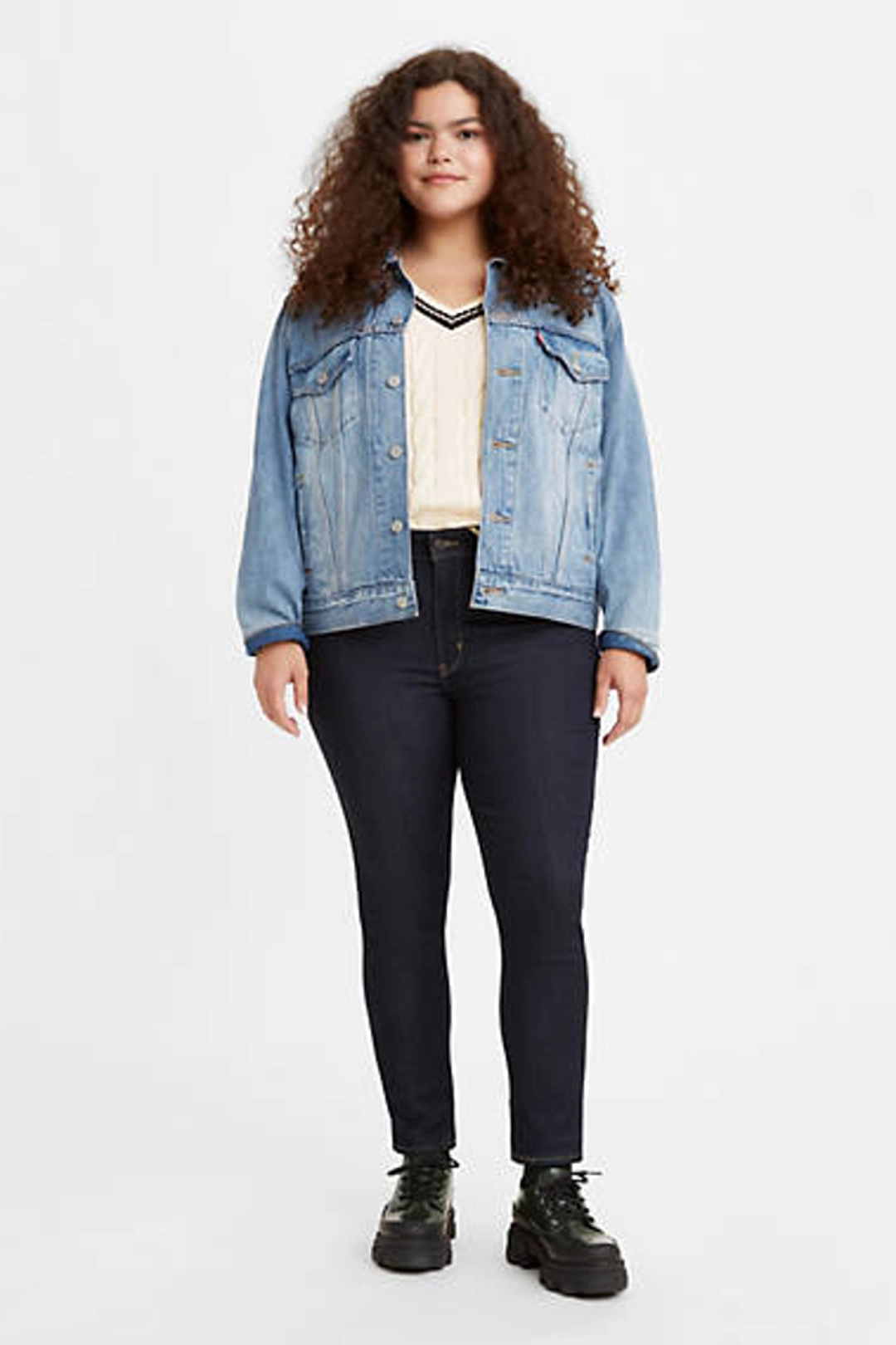 Levi's Jean Skinny 721 À Taille Haute - Femme - Noir / Black Worn In - 25X32
