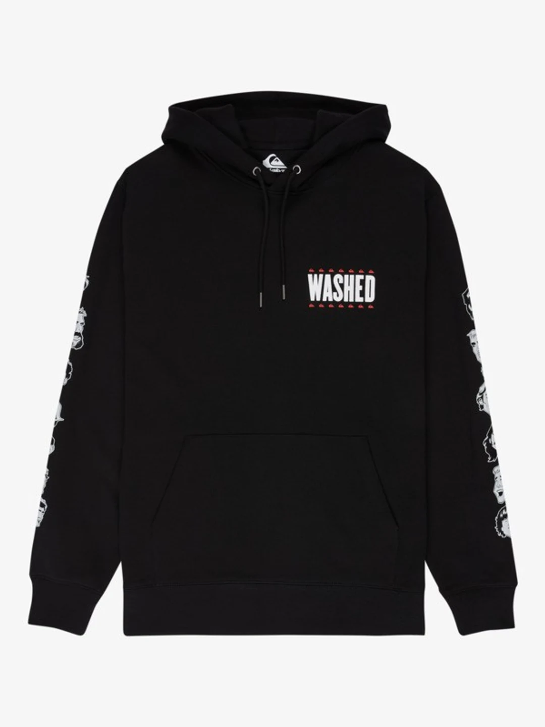 Washed - Sweat à capuche pour Homme Noir