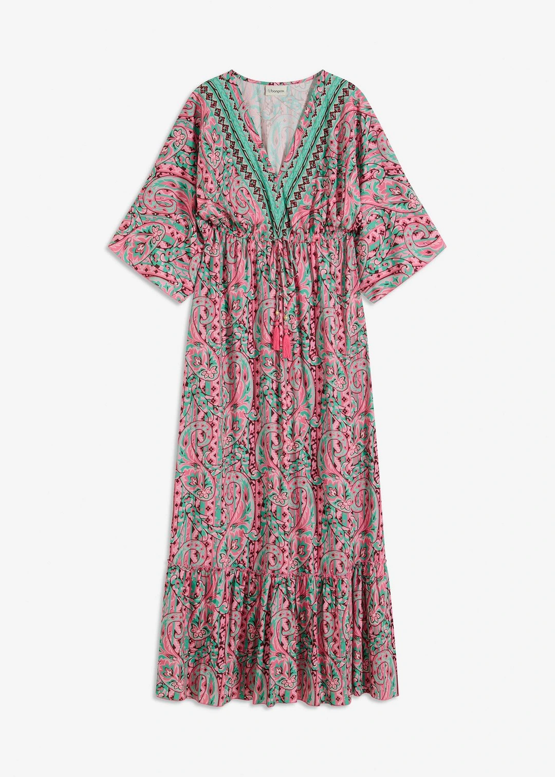 Robe longue en viscose fluide